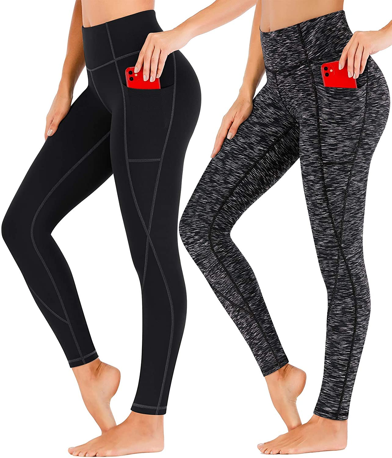 Heathyoga Yoga Pants for Women with Pockets High Waisted Leggings with Pockets for Women Workout Leggings for Women Apparel & Accessories > Clothing > Underwear & Socks > Shapewear Heathyoga