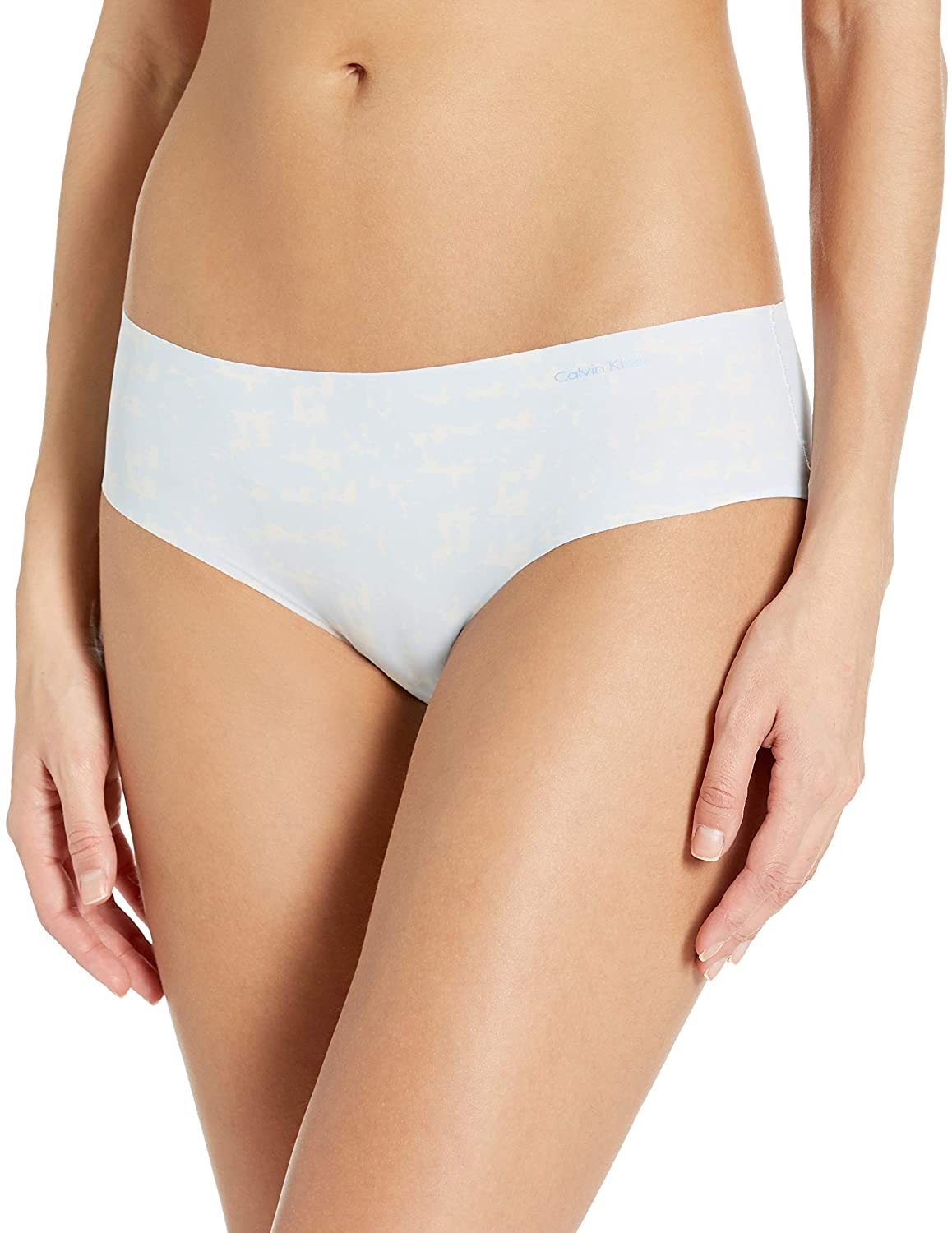 Calvin Klein Women'S Invisibles Hipster Multipack Panty Apparel & Accessories > Clothing > Underwear & Socks > Underwear Calvin Klein Camo Baby Blue Medium