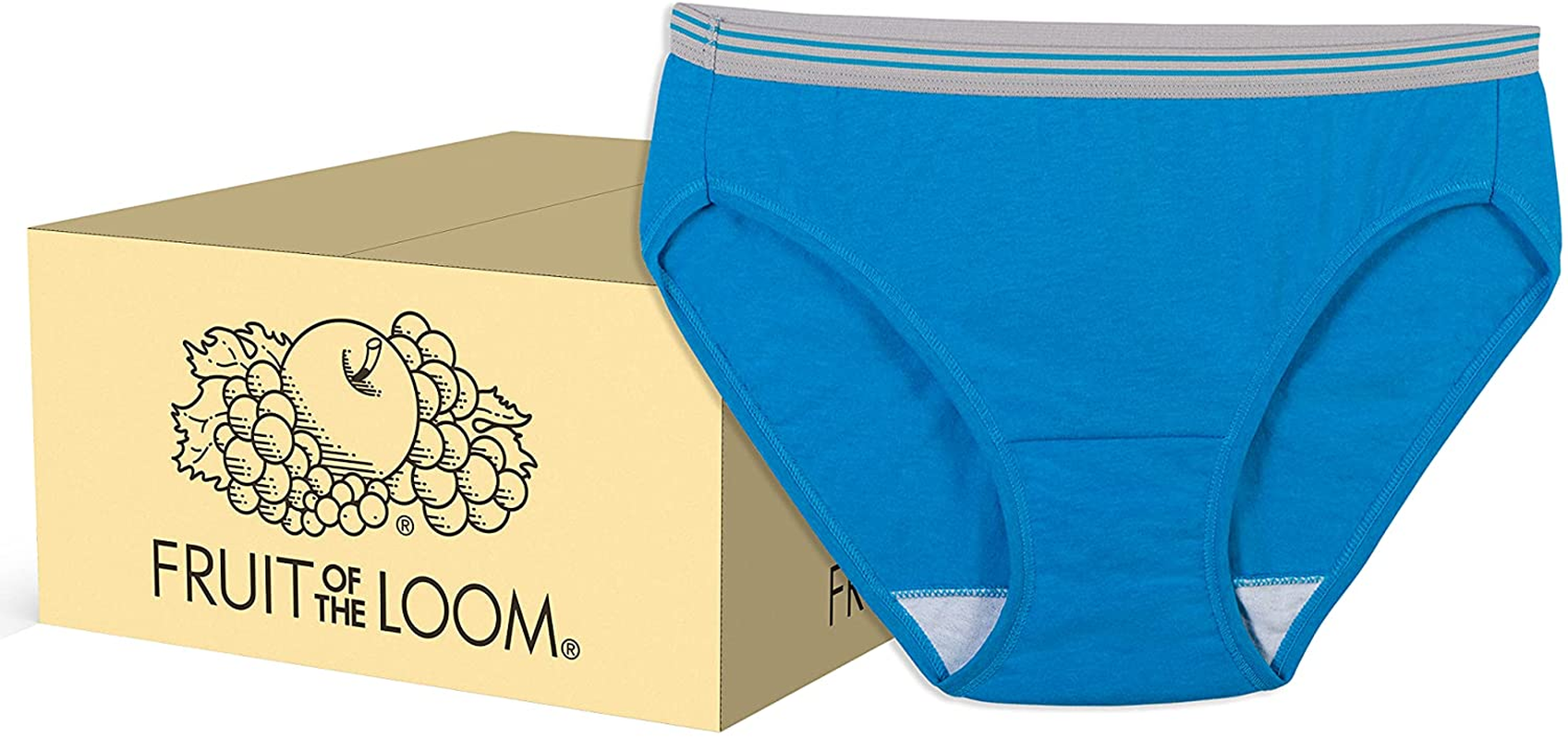 Fruit of the Loom Women'S Tag Free Cotton Bikini Panties Apparel & Accessories > Clothing > Underwear & Socks > Underwear Fruit of the Loom
