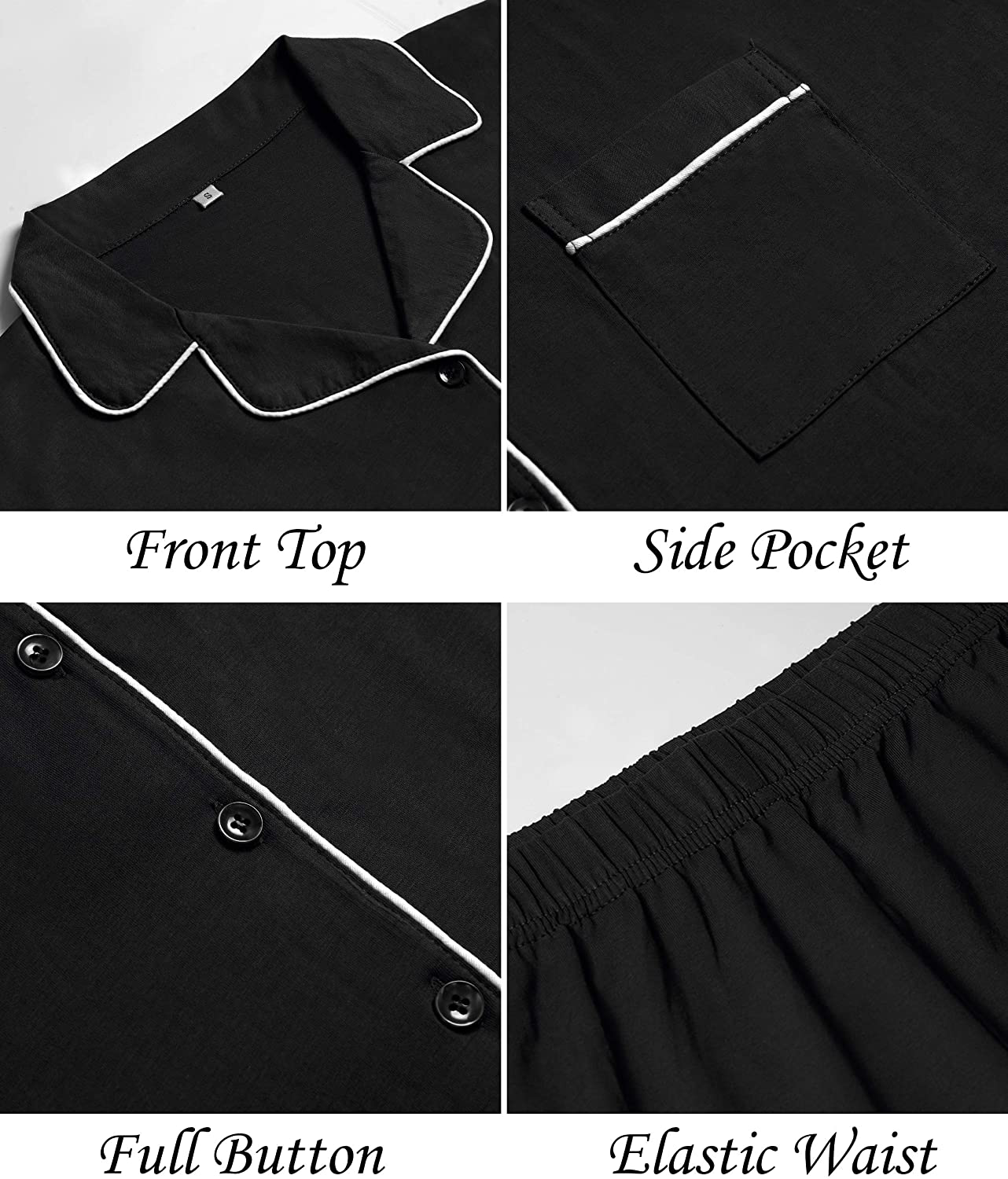 Women's Pajamas Set, Short Sleeve Sleepwear Button-Down Nightwear Soft Pj Lounge Sets Pajamas for Women Apparel & Accessories > Clothing > Sleepwear & Loungewear > Pajamas CULAYII