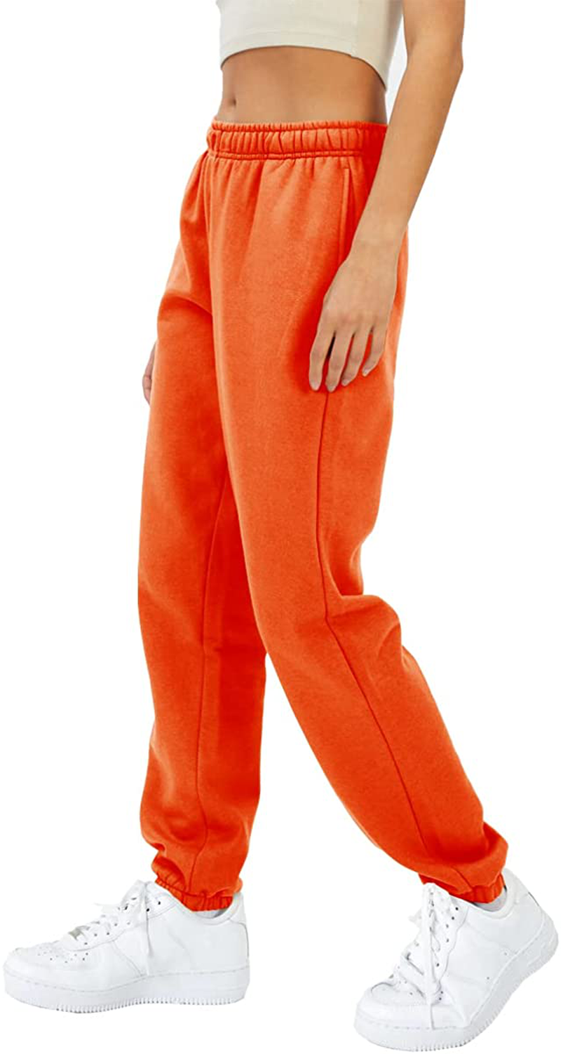 EFAN Womens Fleece Sweatpants Warm Baggy Pants Comfy Oversized Fall Joggers High Waisted Cotton Lounge with Pockets Apparel & Accessories > Clothing > Activewear Kylie Max