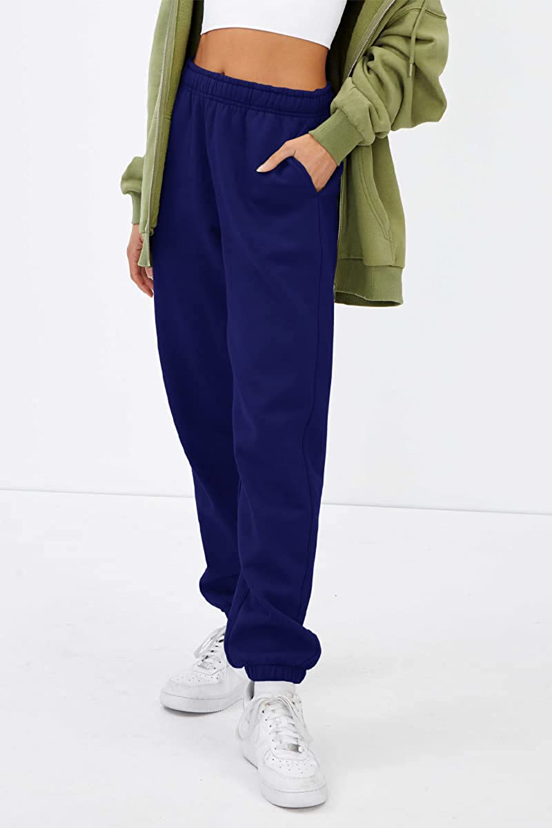 EFAN Womens Fleece Sweatpants Warm Baggy Pants Comfy Oversized Fall Joggers High Waisted Cotton Lounge with Pockets Apparel & Accessories > Clothing > Activewear Kylie Max