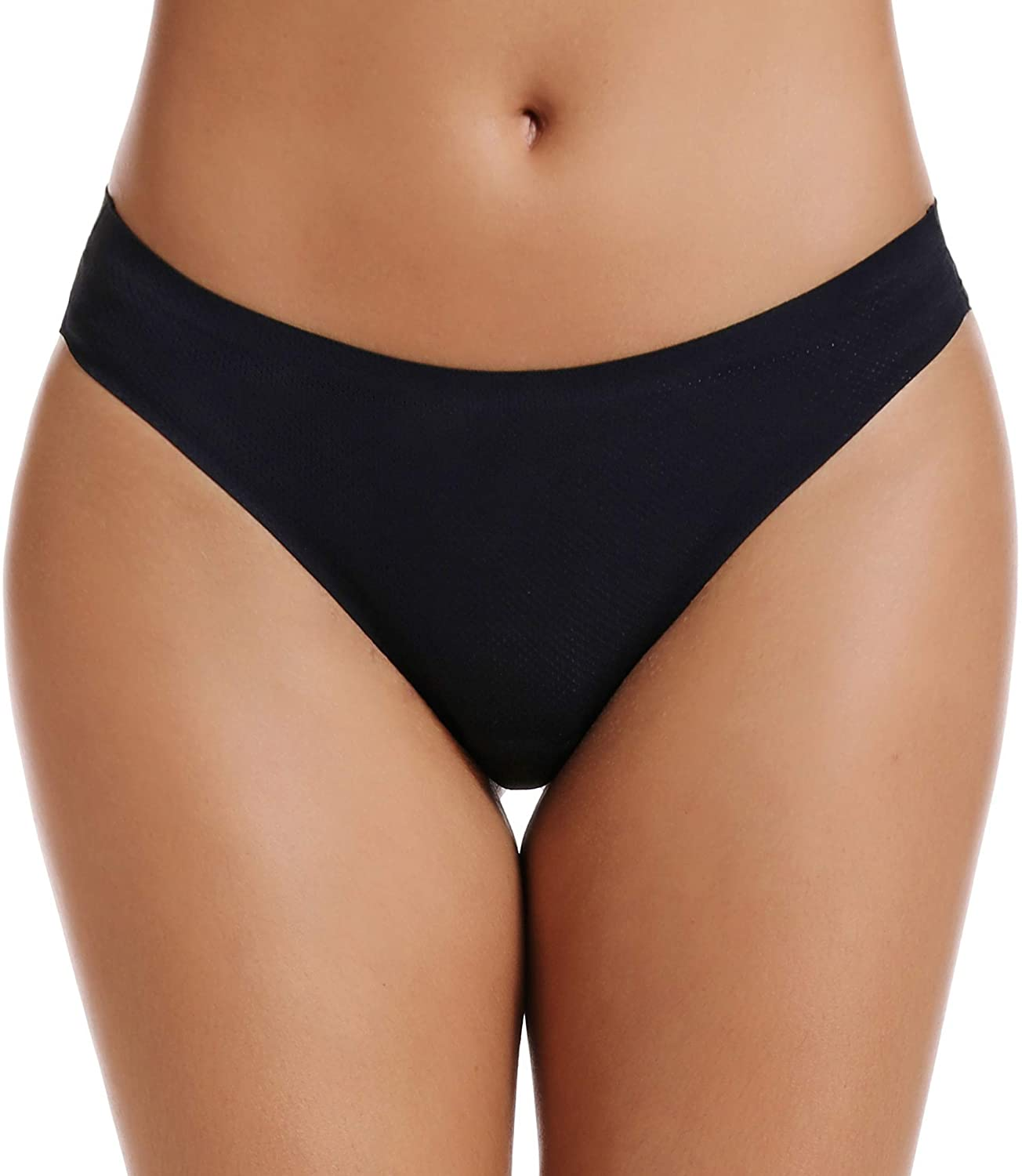 VOENXE Seamless Thongs for Women No Show Thong Underwear Women 5-10 Pack Apparel & Accessories > Clothing > Underwear & Socks > Underwear voenxe