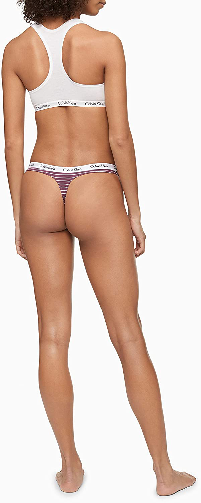 Calvin Klein Women's Carousel Logo Cotton Thong Panty Apparel & Accessories > Clothing > Underwear & Socks > Underwear Calvin Klein