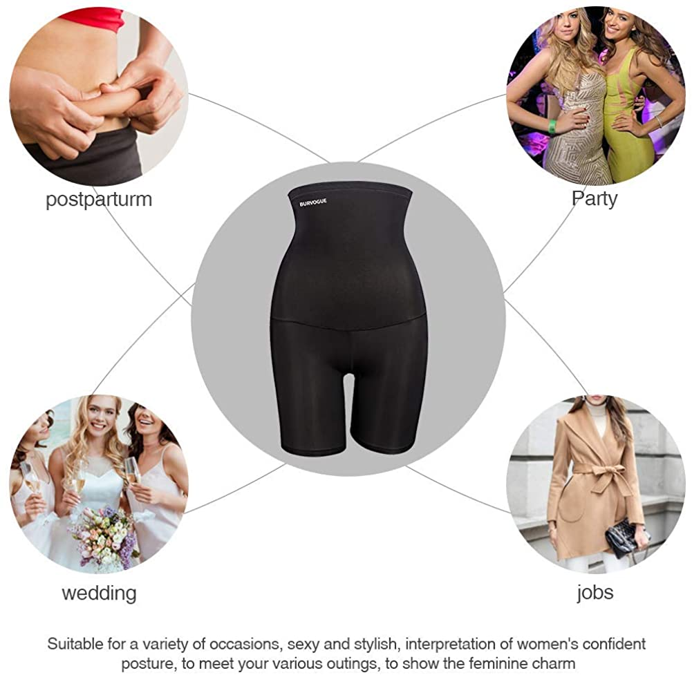 Burvogue Shapewear for Women Tummy Control-Butt Lifter High Waisted Shaper Shorts Apparel & Accessories > Clothing > Underwear & Socks > Shapewear Burvogue