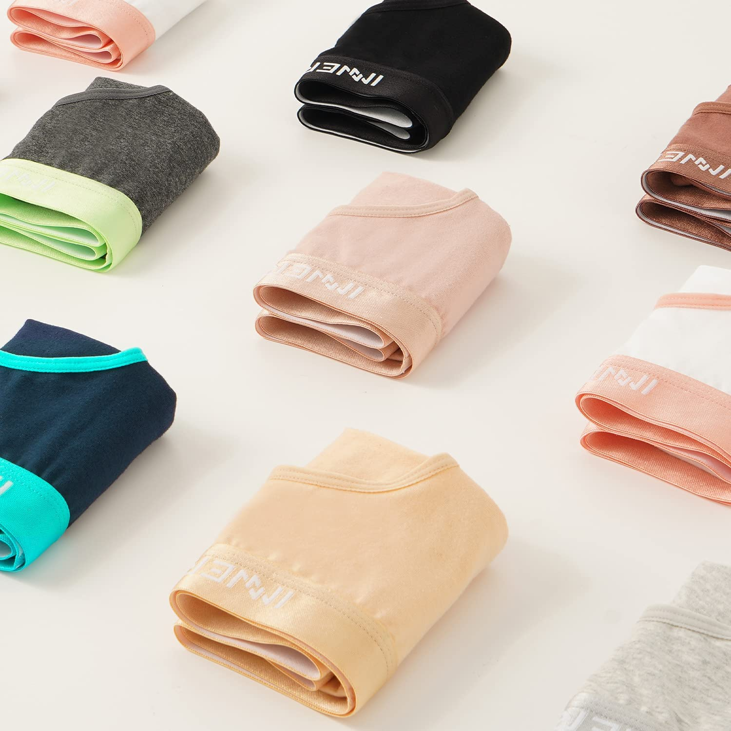 INNERSY Womens Underwear Hipster Panties Cotton Low Rise Briefs Pack of 6 Apparel & Accessories > Clothing > Underwear & Socks > Underwear INNERSY