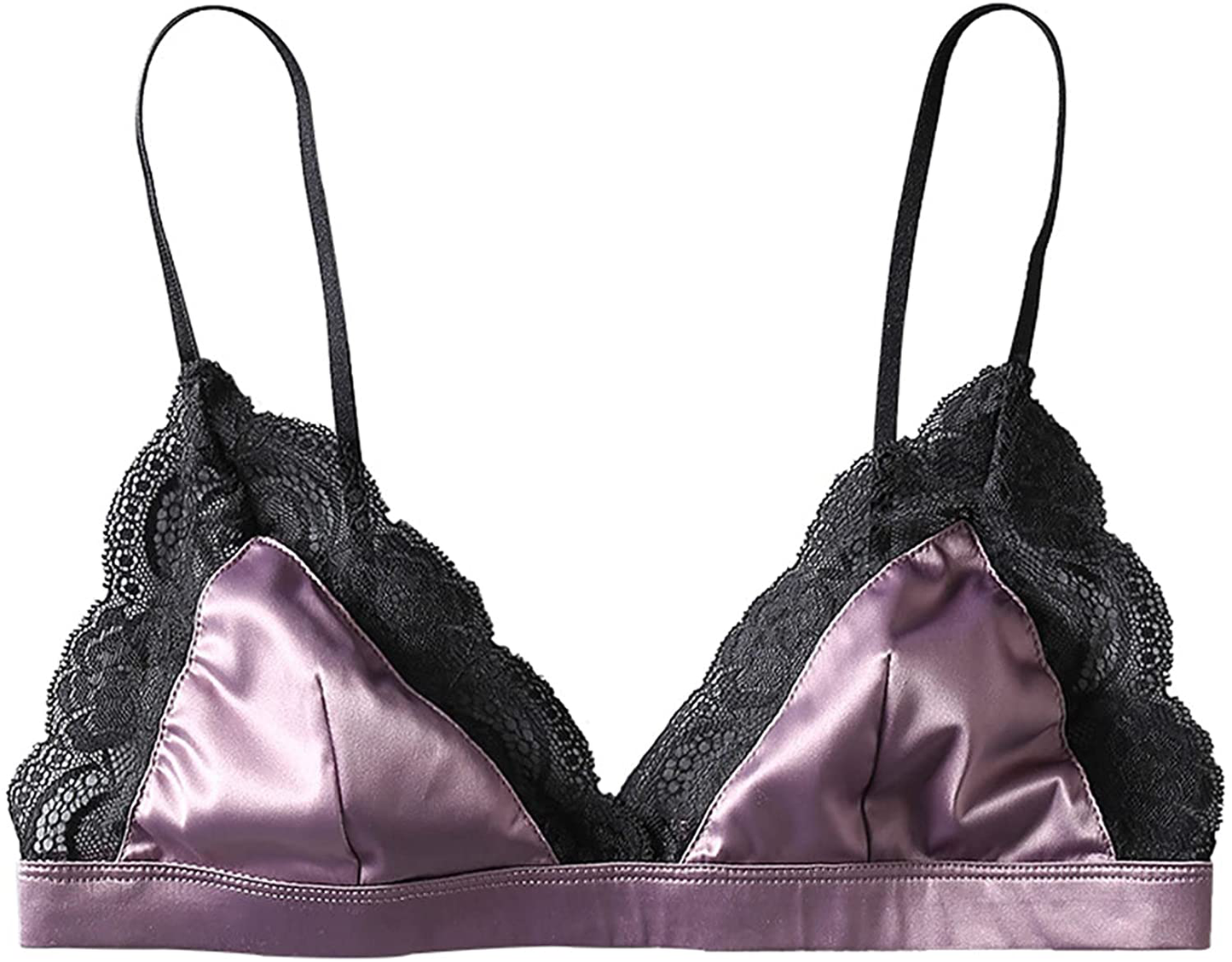 Satin Elegant Sleepwear Sets for Women V Neck Sexy Cami Top and Shorts Lace Trim Nightwear Silk Pajama Set Lingeries Apparel & Accessories > Clothing > Sleepwear & Loungewear Kylie Max