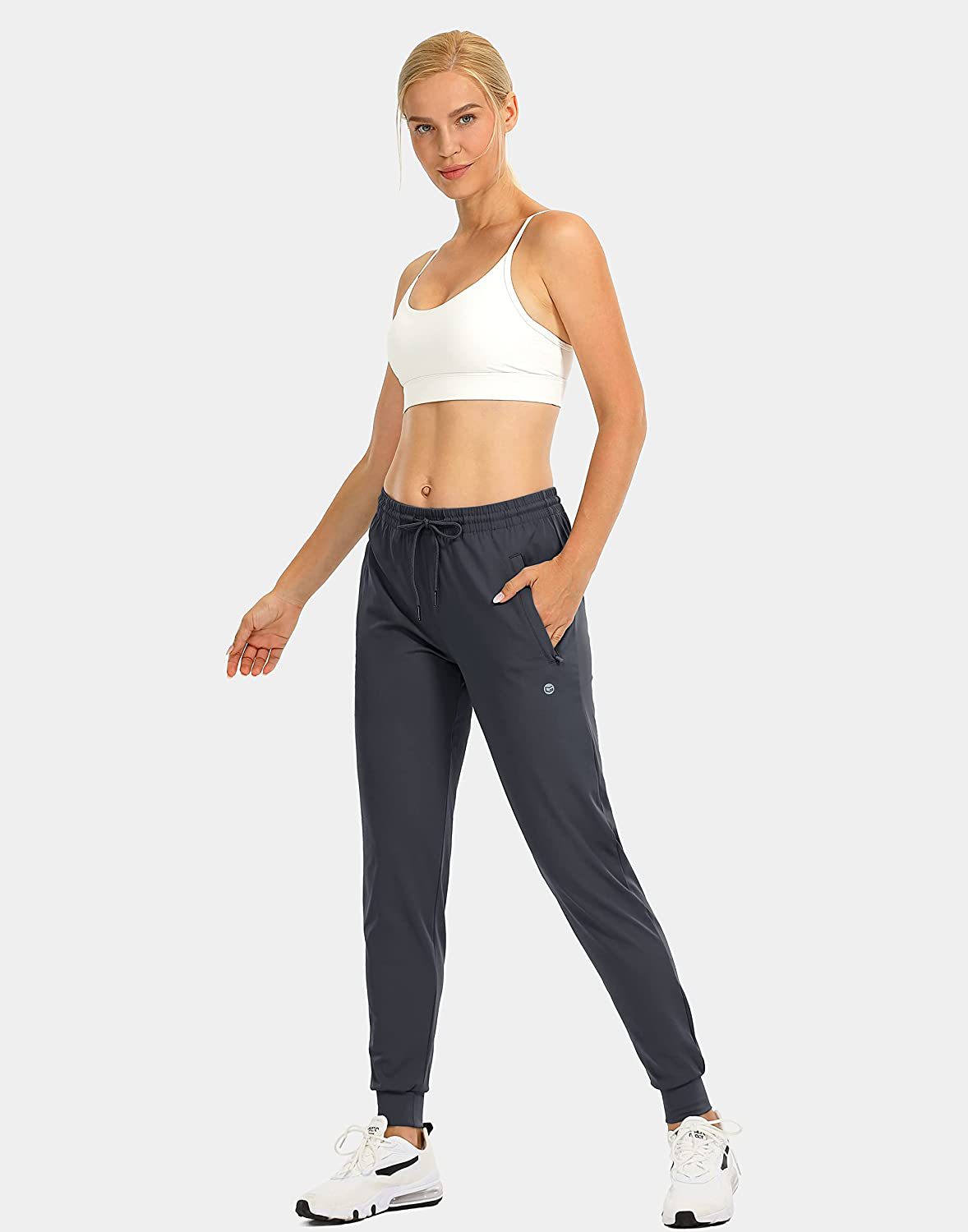 G Gradual Women'S Joggers Pants with Zipper Pockets Tapered Running Sweatpants for Women Lounge, Jogging Apparel & Accessories > Clothing > Activewear Kylie Max