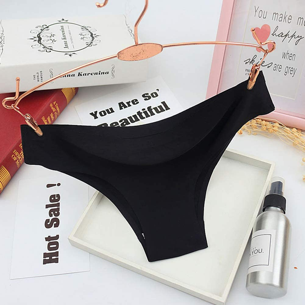 Nightaste Women Seamless No Show Tanga Panties Pack of 6Pcs Half Back Coverage Cheeky Bikini Thong Underwear Apparel & Accessories > Clothing > Underwear & Socks > Underwear Nightaste