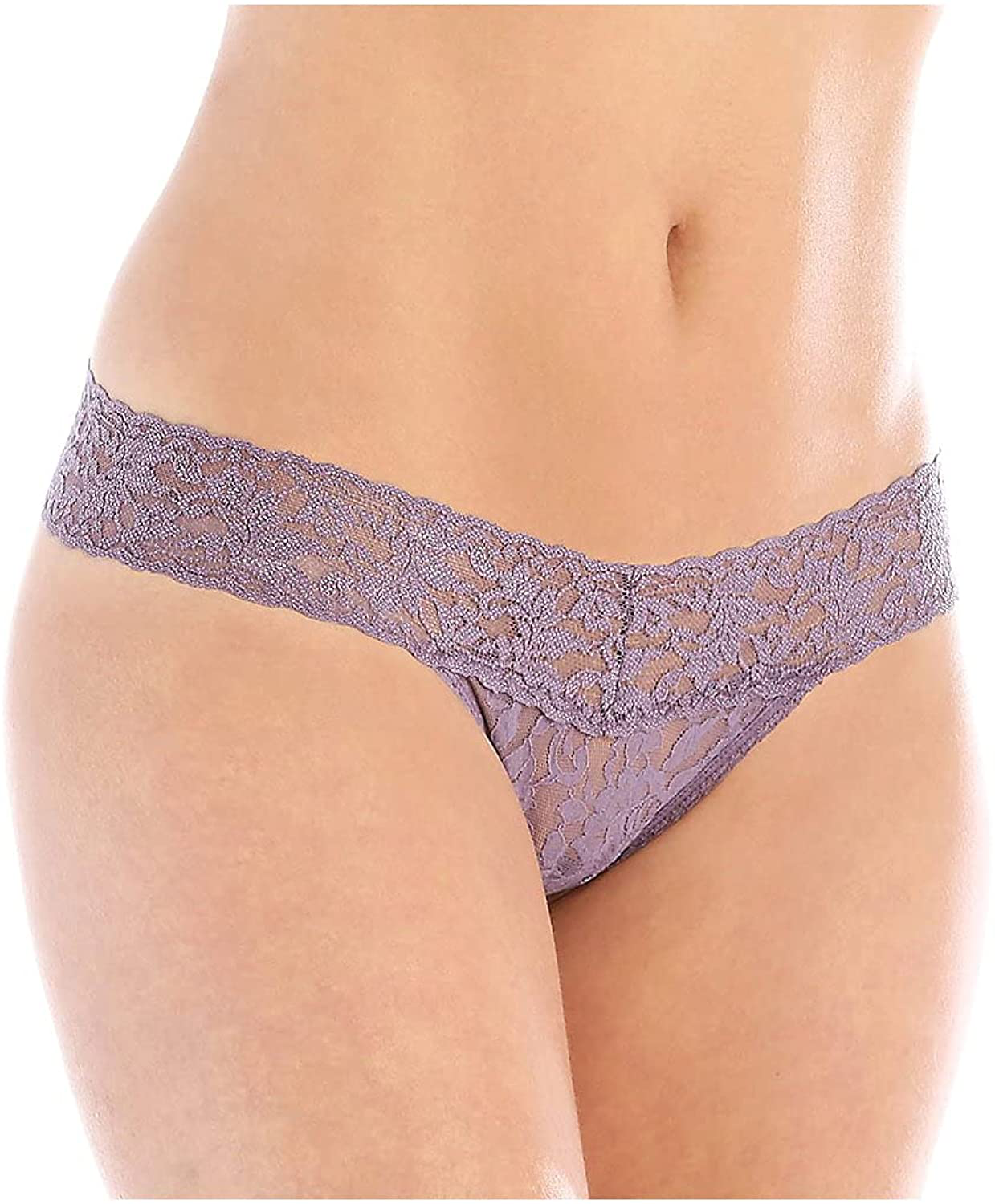 hanky panky, Signature Lace Low Rise Thong, One Size (2-12) Apparel & Accessories > Clothing > Underwear & Socks > Underwear hanky panky Dusk One Size