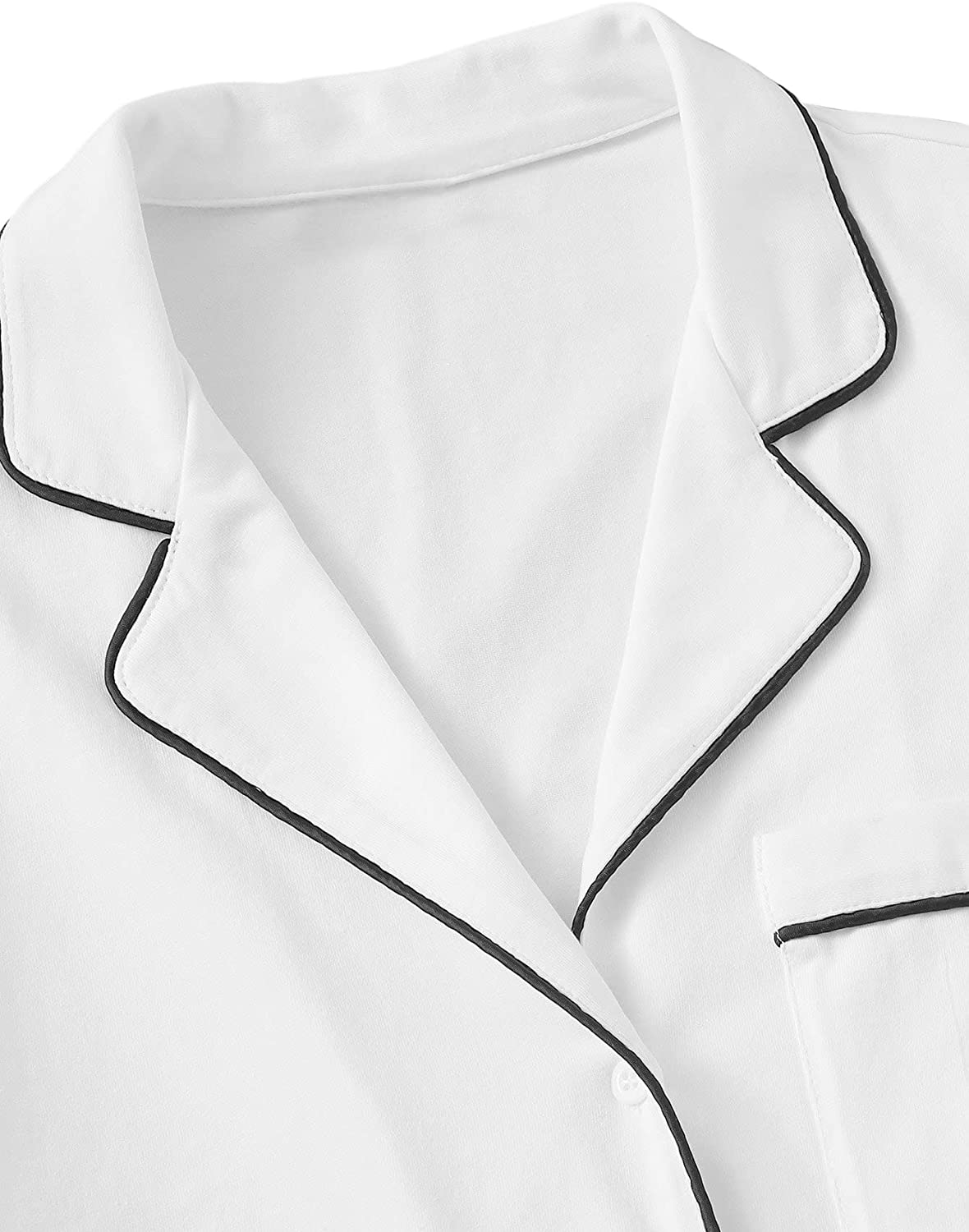 Floerns Women's Notch Collar Short Sleeve Sleepwear Two Piece Pajama Set Apparel & Accessories > Clothing > Sleepwear & Loungewear > Pajamas Floerns