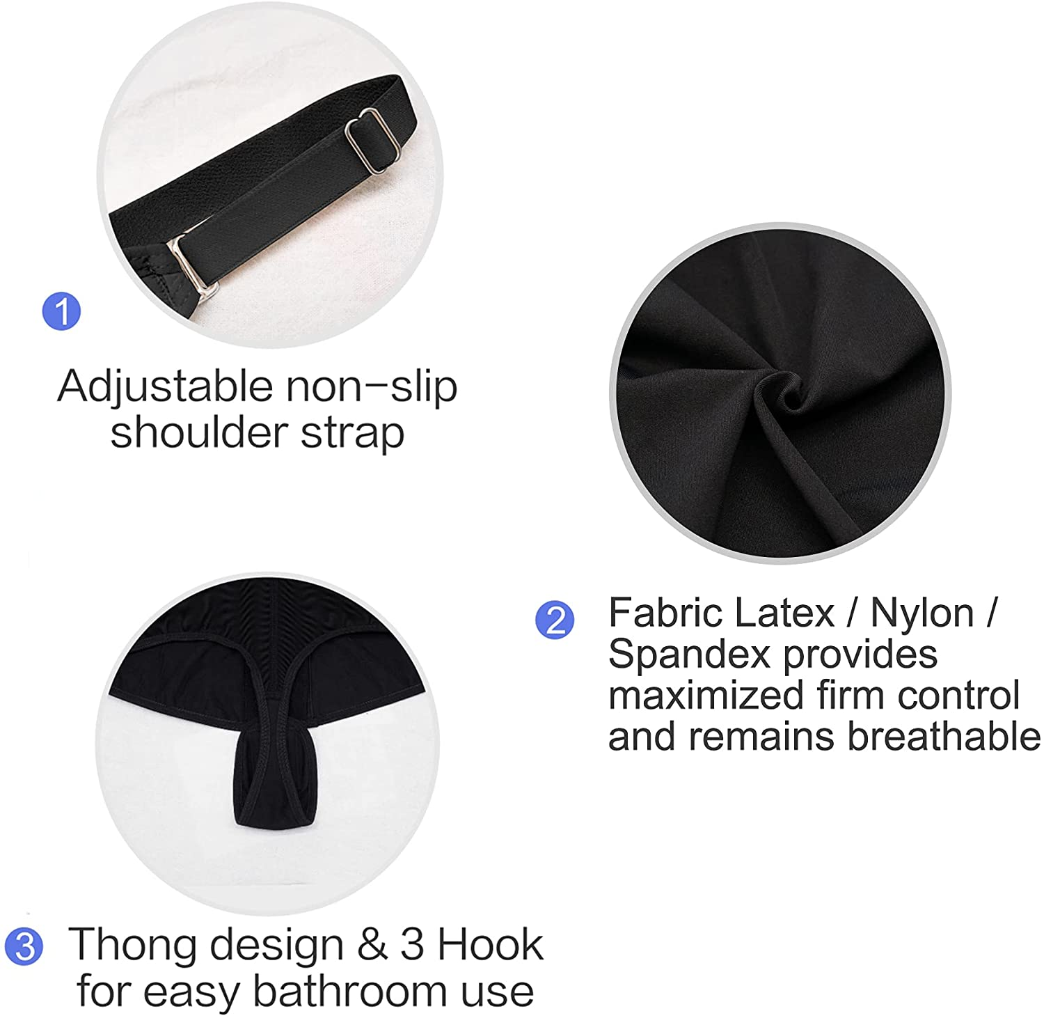 SHAPERX Women Shapewear Tummy Control Fajas Colombianas Open Bust Bodysuit Slimmer Body Shaper Apparel & Accessories > Clothing > Underwear & Socks > Shapewear SHAPERX