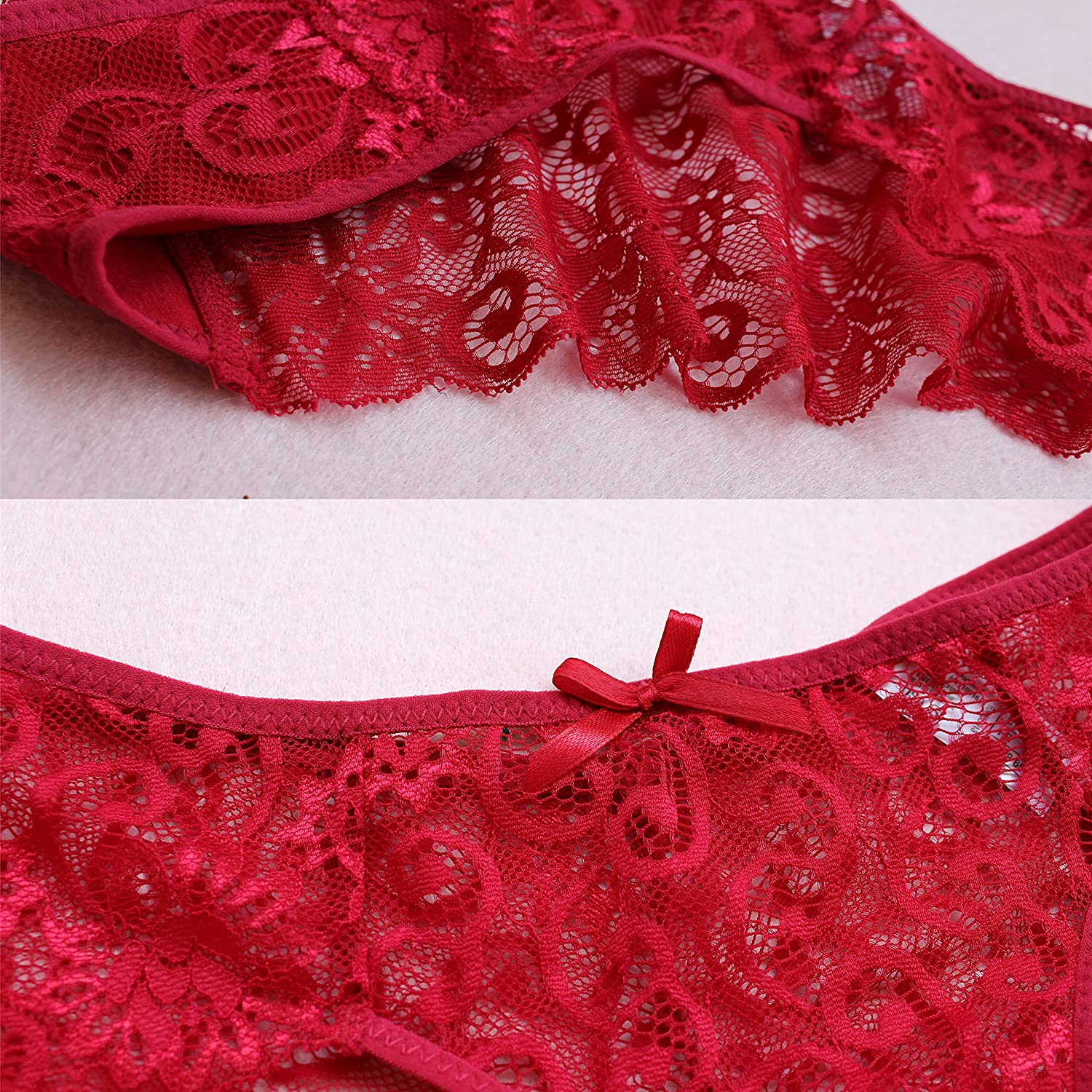 Kingfung 3-6 Pack Women'S Invisible Seamless Bikini Underwear Half Back Coverage Panties Apparel & Accessories > Clothing > Underwear & Socks > Underwear Kingfung