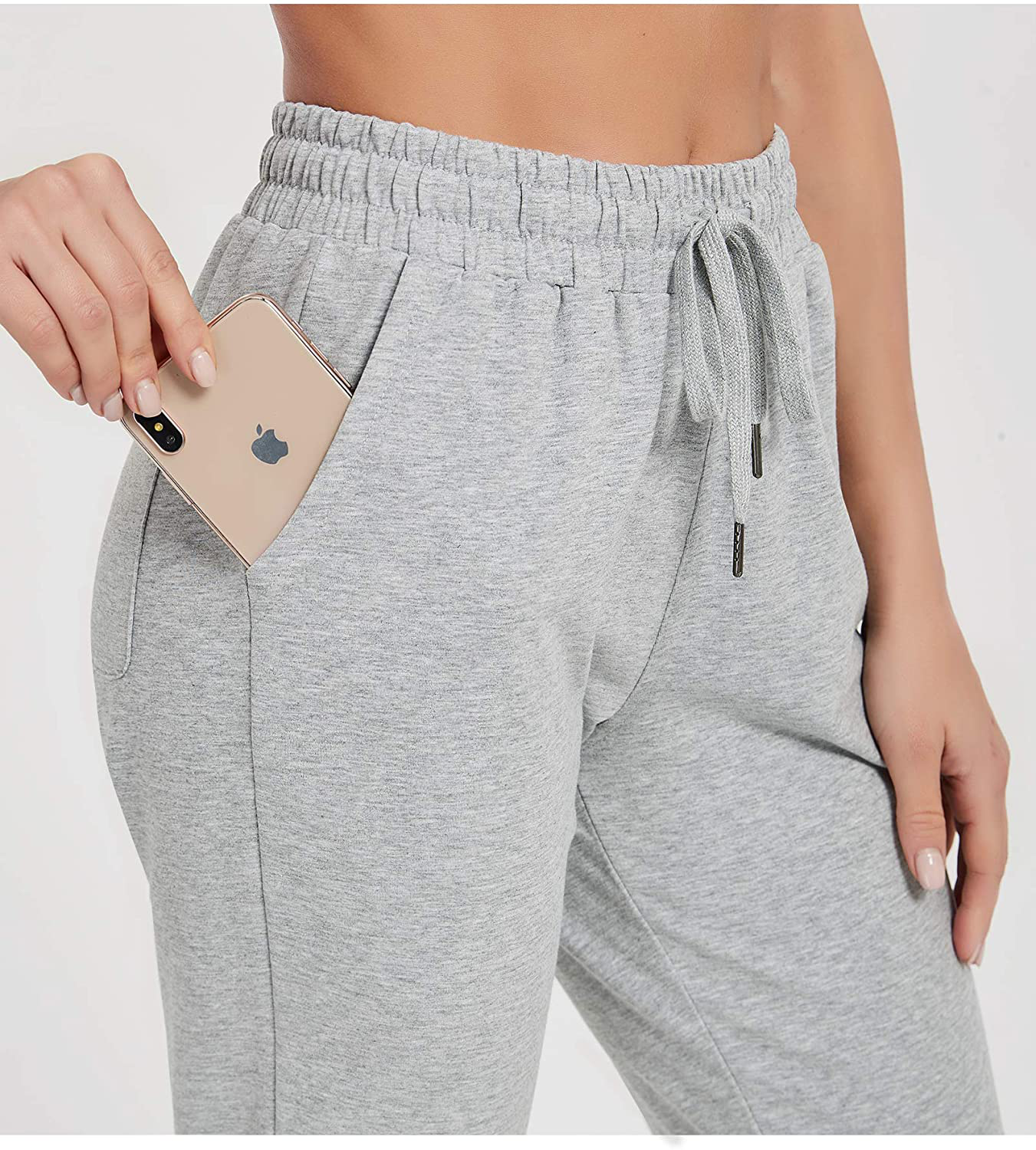 Stelle Women'S Sweatpants Lightweight Yoga Joggers Athletic Workout Track Pants with Pockets 28" Apparel & Accessories > Clothing > Activewear Kylie Max