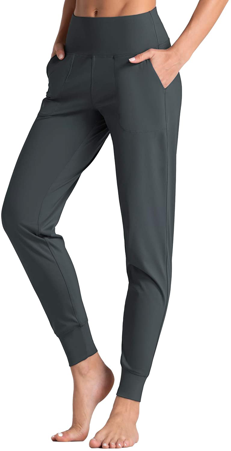 Wjustforu Women'S High Waist Joggers Sweatpants Lightweight & Comfortable Yoga Pants with Pockets Apparel & Accessories > Clothing > Activewear Kylie Max