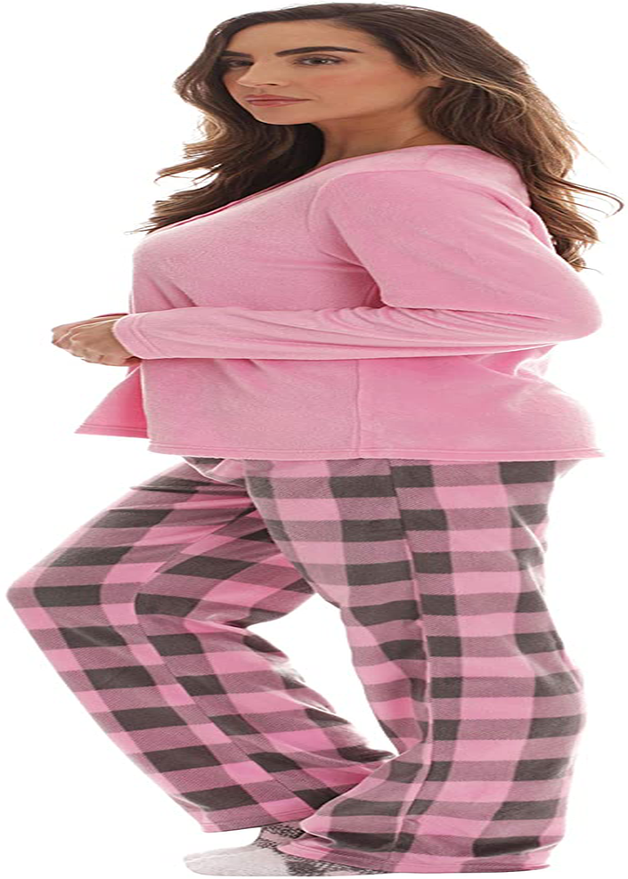 Just Love Women’s Ultra-Soft Pajama Pant Set with Matching Fuzzy Socks Apparel & Accessories > Clothing > Sleepwear & Loungewear > Pajamas Just Love