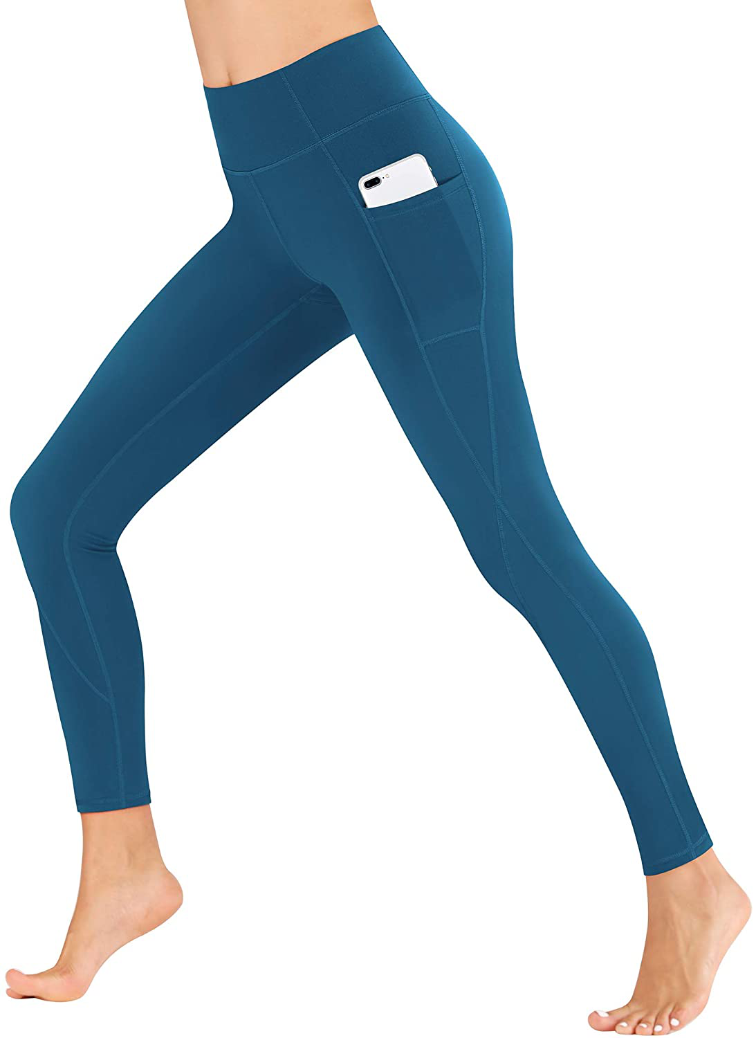 Heathyoga Yoga Pants for Women with Pockets High Waisted Leggings with Pockets for Women Workout Leggings for Women Apparel & Accessories > Clothing > Activewear Heathyoga Royal Blue Small