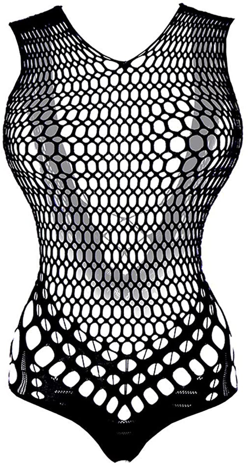 Buitifo Women Sexy Bodysuit Lingerie Mesh Teddy One Piece Babydoll Nightwear Apparel & Accessories > Clothing > Underwear & Socks > Lingerie Buitifo Black Type 1 One Size