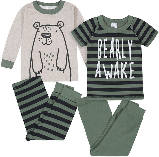 Gerber Baby Boys' 4-Piece Pajama Set Apparel & Accessories > Clothing > Sleepwear & Loungewear > Pajamas Kylie Max