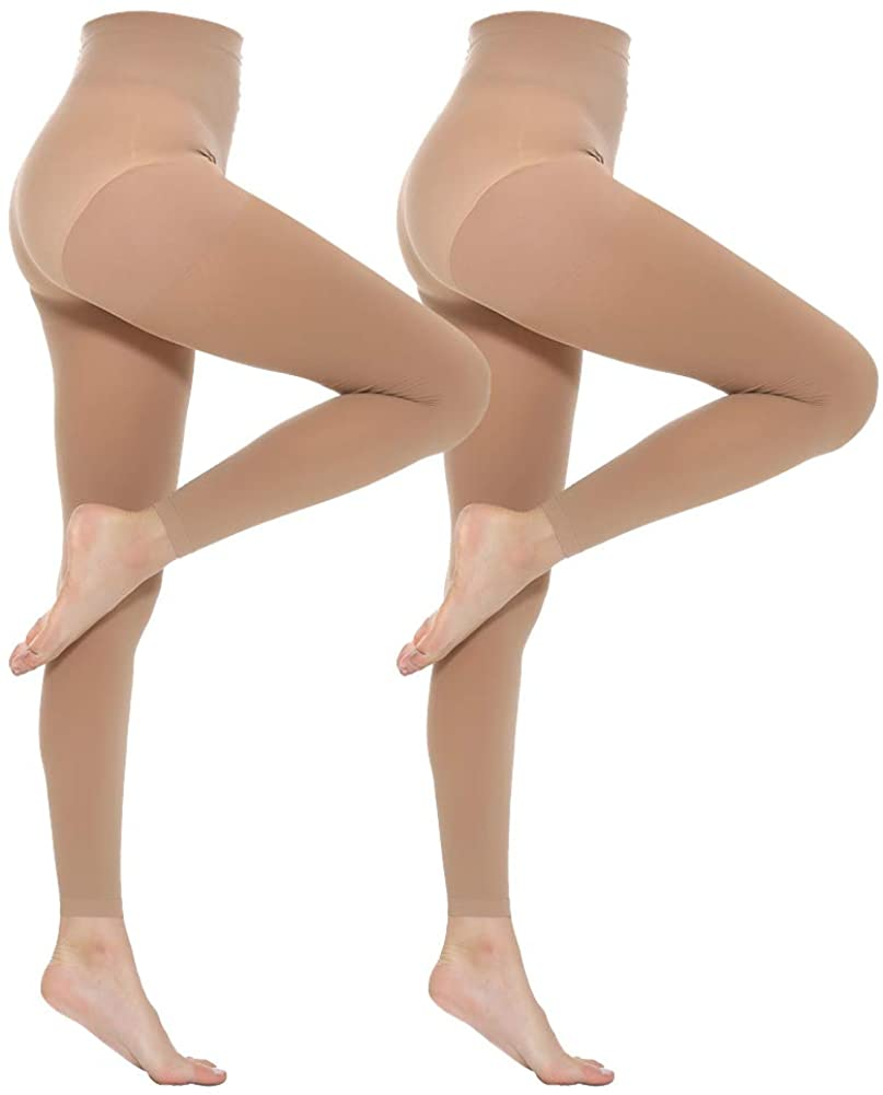 MANZI Women'S 2-6 Pairs Opaque Control Top Tights Comfort Stretch 70 Denier Pantyhose Apparel & Accessories > Clothing > Underwear & Socks > Shapewear MANZI