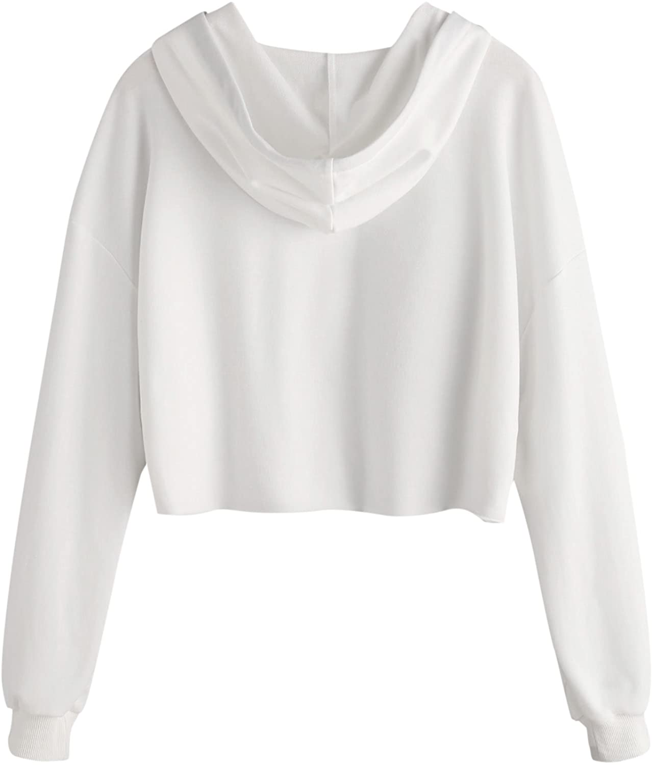 Sweatyrocks Women'S Letter Print Casual Long Sleeve Crop Top Sweatshirt Hoodies Apparel & Accessories > Clothing > Activewear Kylie Max