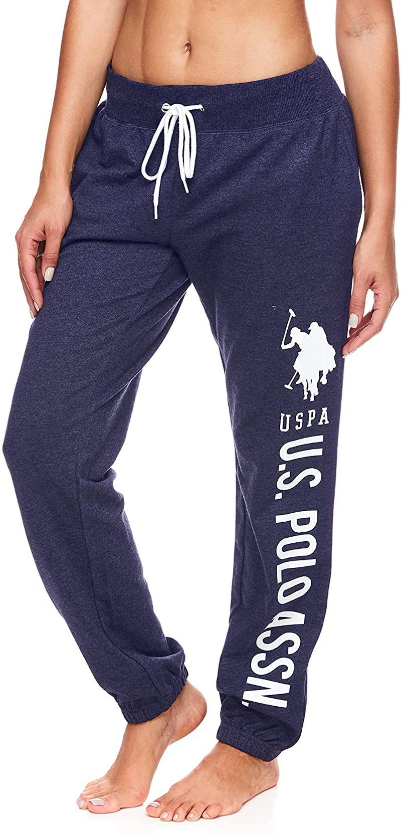 U.S. Polo Assn. Essentials Womens French Terry Joggers – Sweatpants for Women Apparel & Accessories > Clothing > Activewear Kylie Max