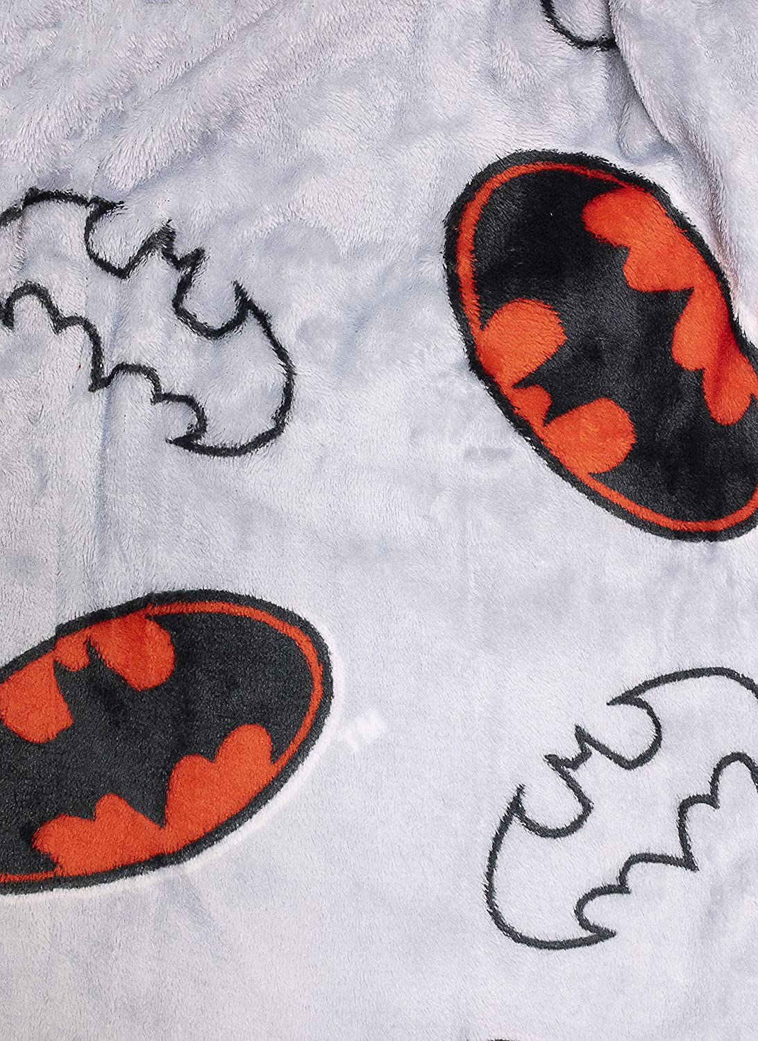 BATMAN Boy'S Sleepwear Robe Pajama with Slipper Bundle,Fleece,Boys Size 4 to 10 Apparel & Accessories > Clothing > Sleepwear & Loungewear > Robes Kylie Max