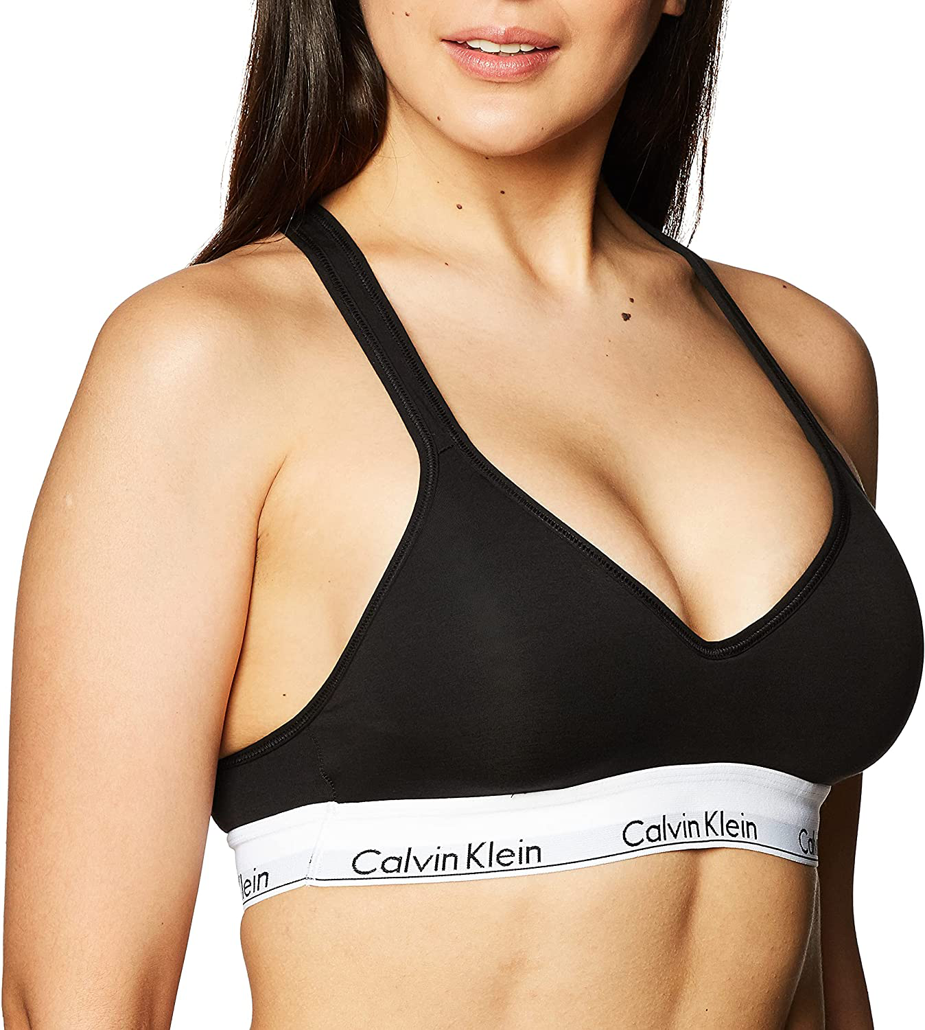 Calvin Klein Women’s Modern Cotton Lightly Lined Bralette Apparel & Accessories > Clothing > Underwear & Socks > Bras Calvin Klein Black X-Small