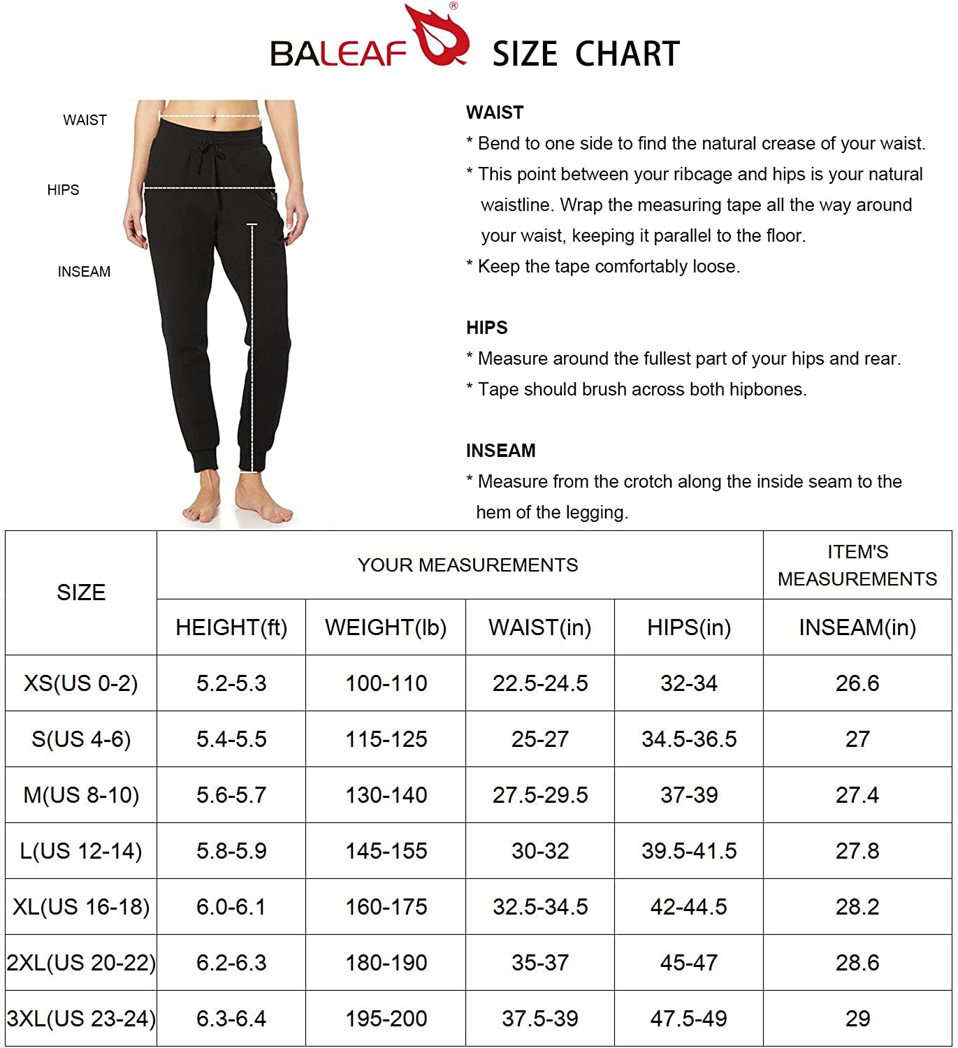 BALEAF Women'S Sweatpants Joggers Cotton Yoga Lounge Sweat Pants Casual Running Tapered Pants with Pockets Apparel & Accessories > Clothing > Activewear Kylie Max