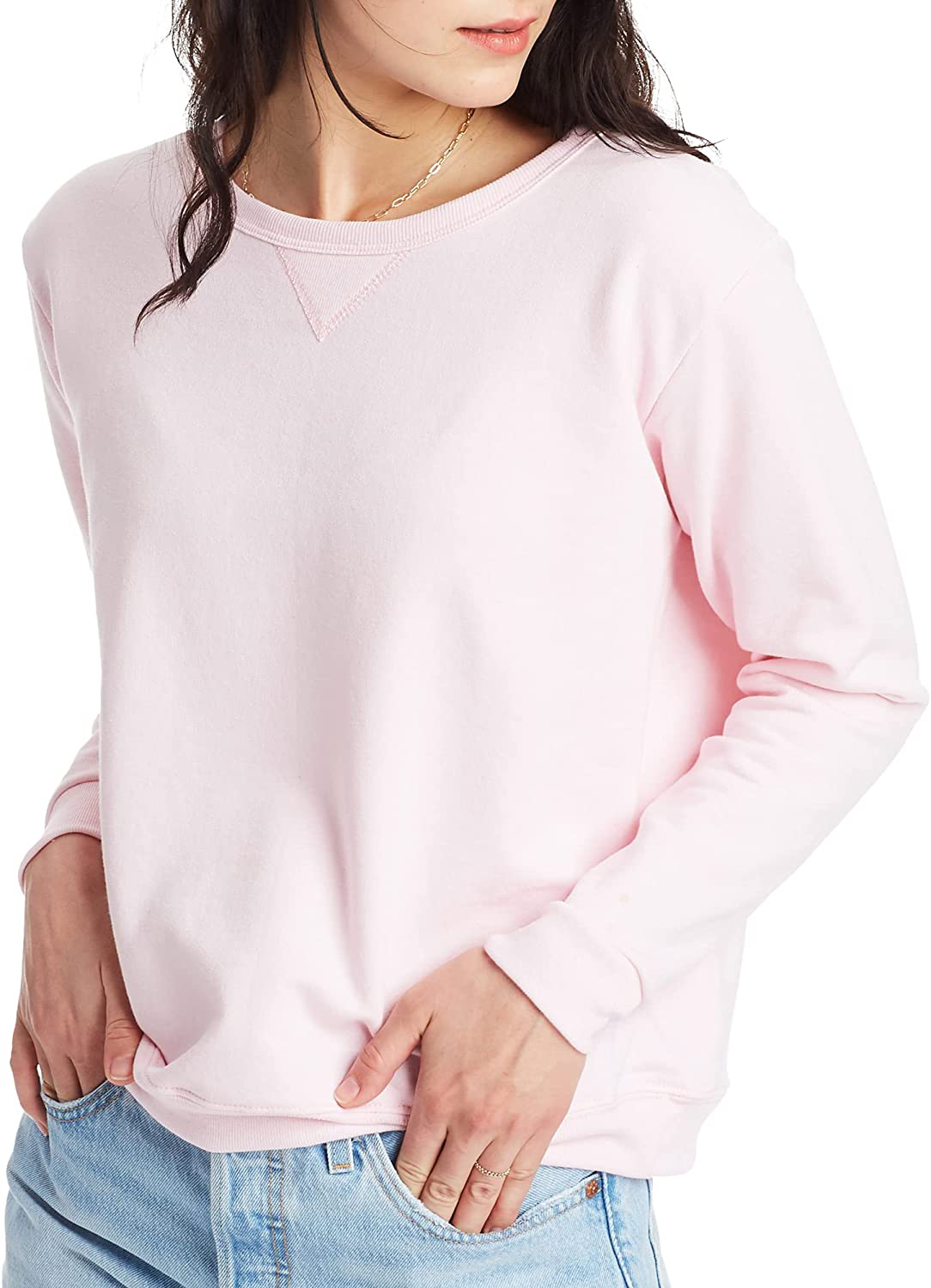Hanes Women'S Ecosmart Crewneck Sweatshirt Apparel & Accessories > Clothing > Activewear Kylie Max