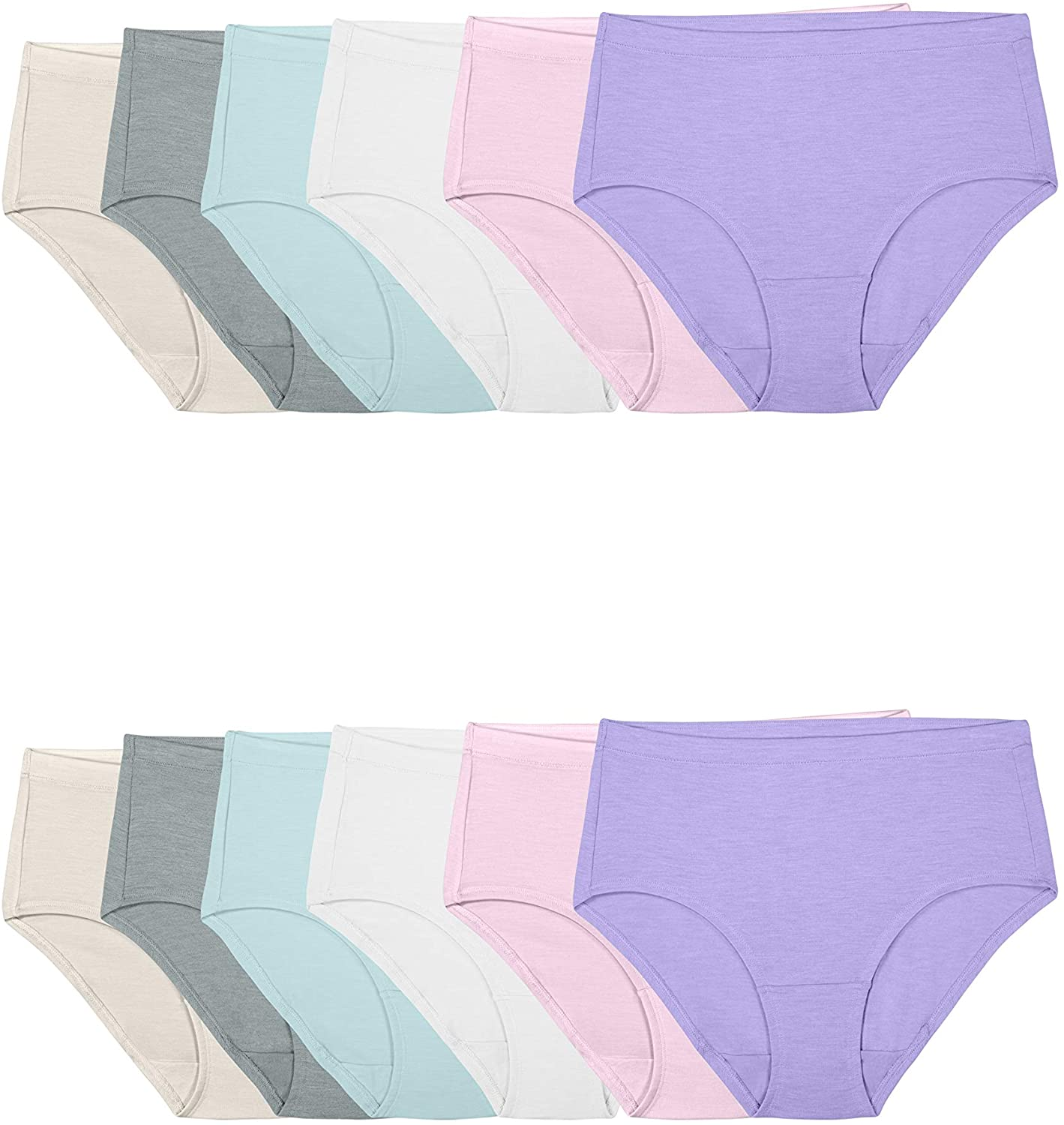 Fruit of the Loom Women'S Underwear Beyondsoft Panties (Regular & plus Size) Apparel & Accessories > Clothing > Underwear & Socks > Underwear Fruit of the Loom Low Rise Brief - Modal - 12 Pack Low Rise Brief 5