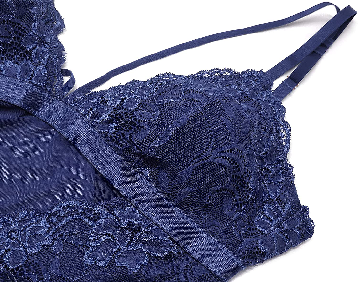 SHEKINI Women’s One Piece Lingerie Padded Leopard Teddy Mesh Bodysuit Apparel & Accessories > Clothing > Underwear & Socks > Lingerie KYLIE MAX