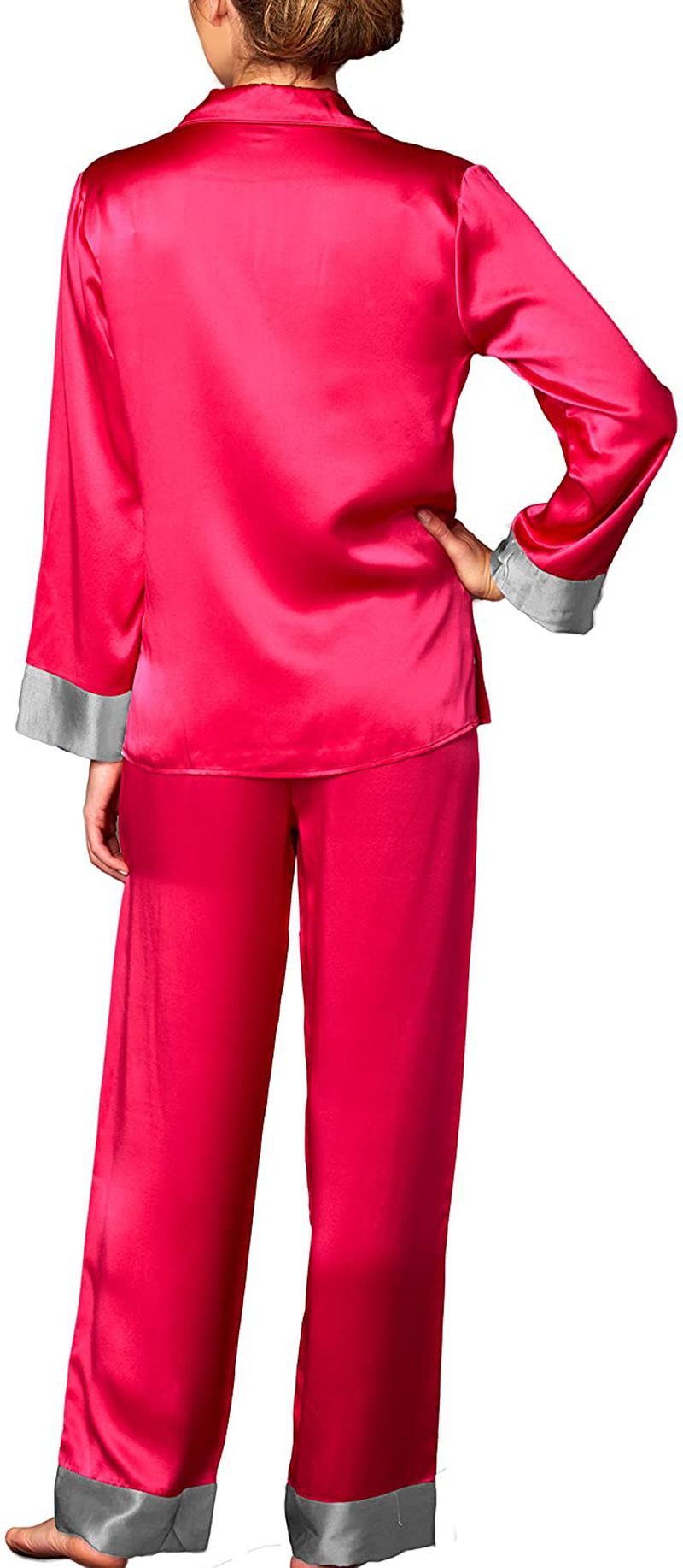Julianna Rae Women'S 100% Silk Pajamas, Classic Fit, Evening Lounge Collection Apparel & Accessories > Clothing > Sleepwear & Loungewear > Pajamas Kylie Max