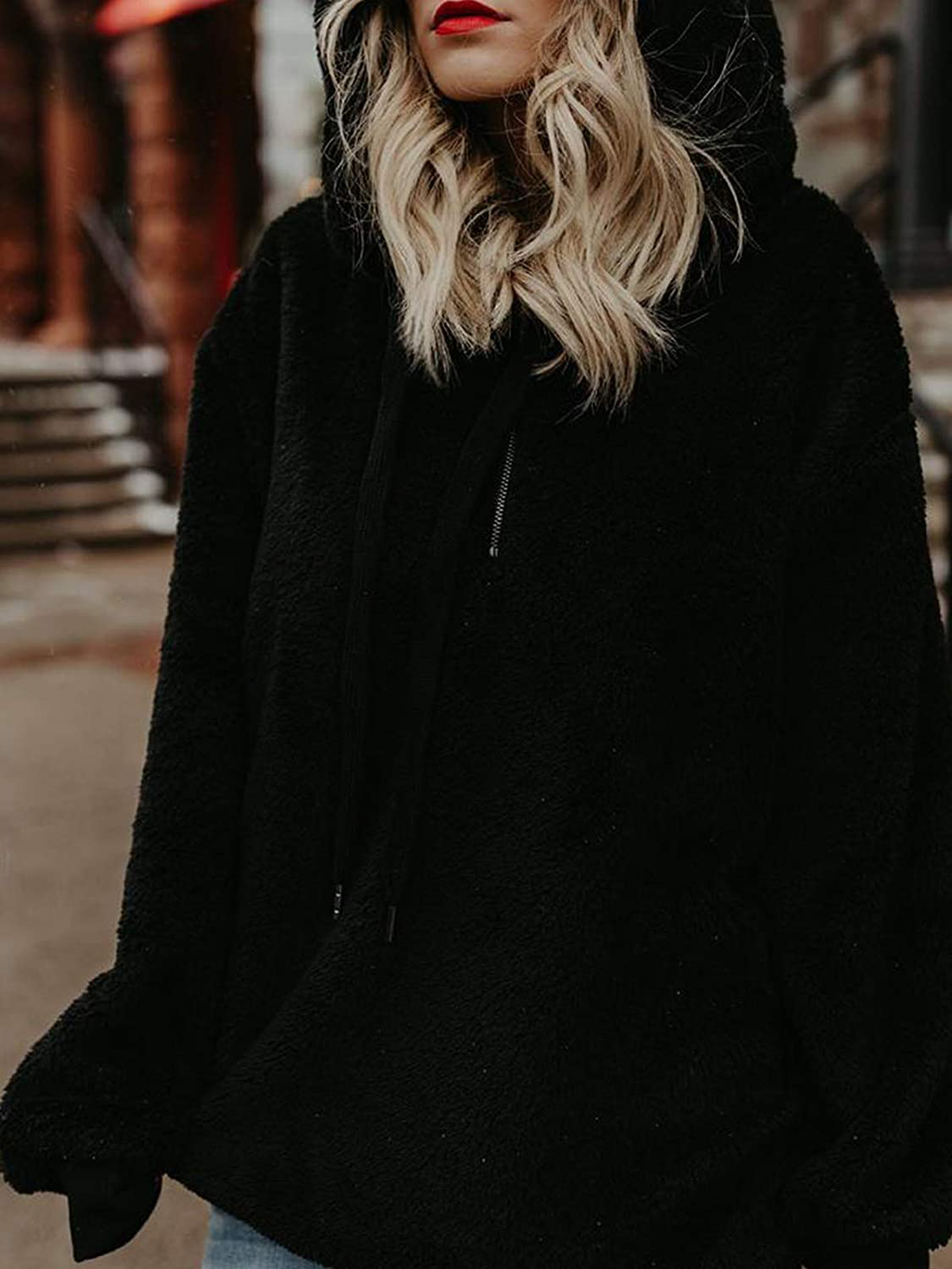 Century Star Hoodies for Women Fleece Hoodie with Pockets Athletic Hooded Pullover Tops Winter Fuzzy Hoodies Fuzzy Sweatshirt Apparel & Accessories > Clothing > Activewear Kylie Max