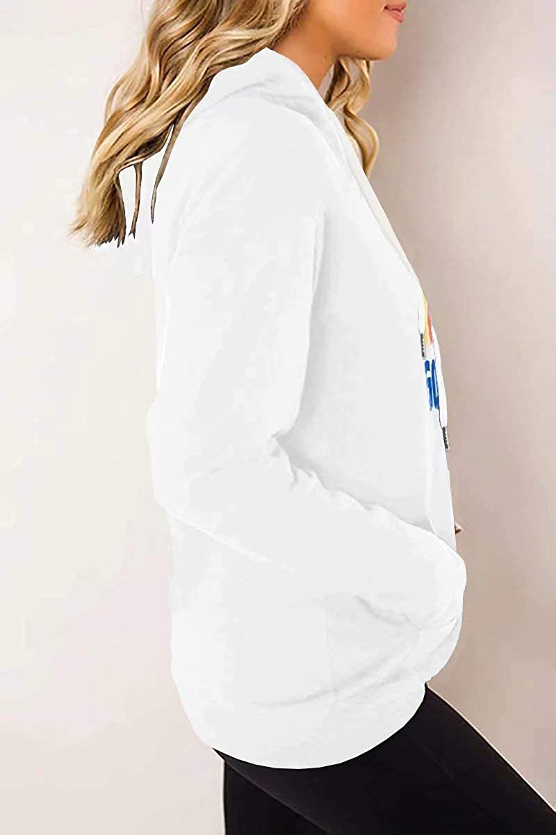 LACOZY Women'S Hoodies Long Sleeve Shirt Casual Graphic Tee Shirt Fall Clothes for Women Tops Blouse Apparel & Accessories > Clothing > Activewear Kylie Max
