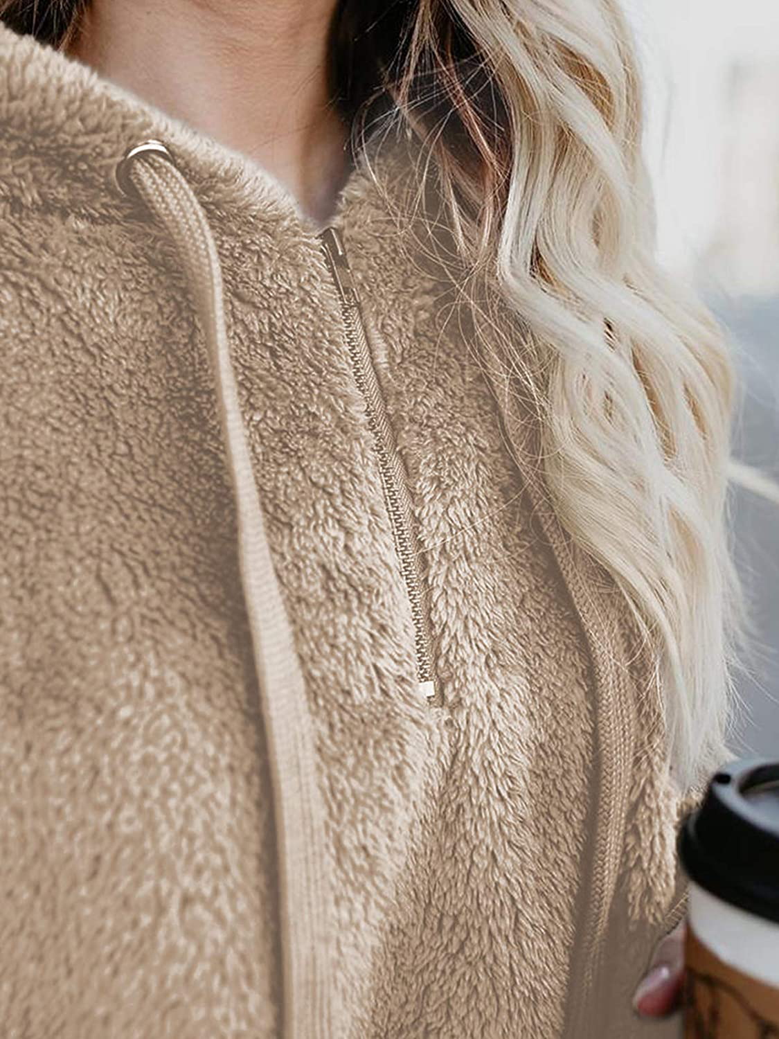 Century Star Women'S Fuzzy Hoodies Sport Pullover Hoodie Athletic Cozy Oversized Pockets Hooded Sweatshirt Fleece Hoodies Apparel & Accessories > Clothing > Activewear Kylie Max