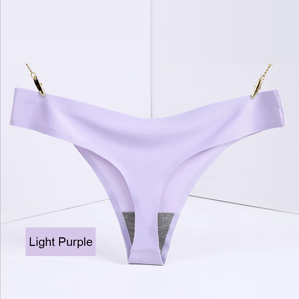 Closecret Lingerie Women 6 Pack Seamless Thongs Underwear Ice Silk Comfy G-string Panties Apparel & Accessories > Clothing > Underwear & Socks > Underwear Closecret