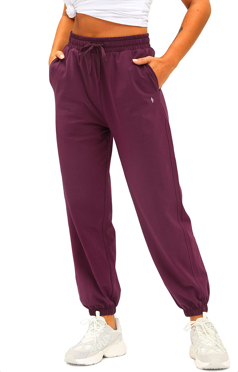 Women'S Cotton Sweatpants High Waisted Pants with Pockets Athletic Fit Joggers for Women Lounge,Jogging Apparel & Accessories > Clothing > Activewear Kylie Max