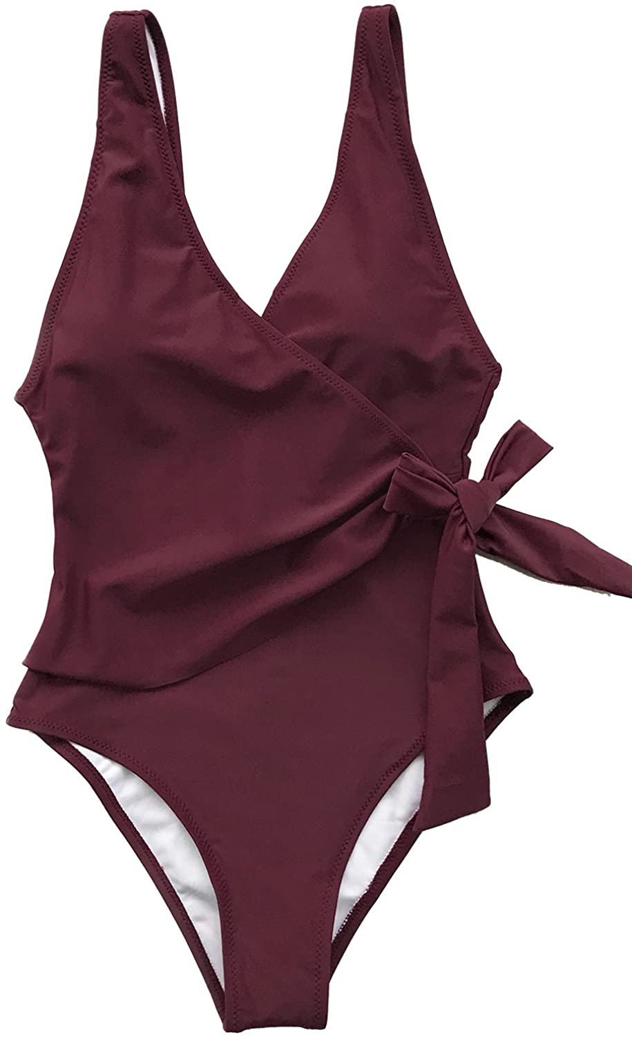 CUPSHE Women'S Elegant Dance Solid One-Piece Swimsuit Beach Swimwear Bathing Suit Apparel & Accessories > Clothing > Swimwear Kylie Max