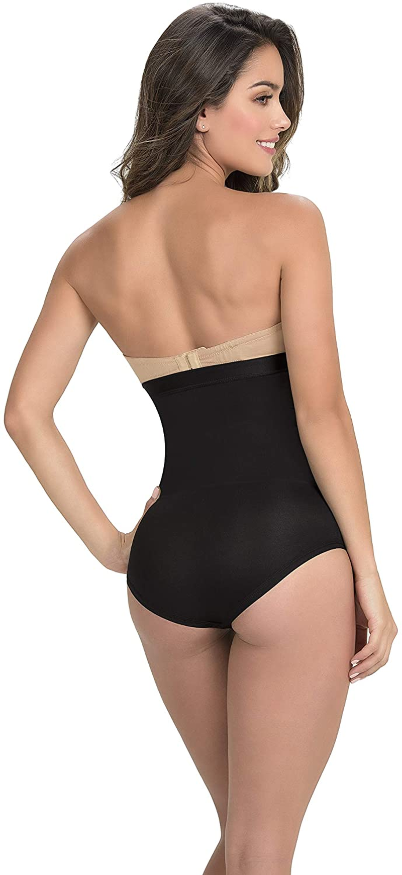 Faja Colombiana Reductora Hip-Hugger Thermal Straples Shapewear Women Black Apparel & Accessories > Clothing > Underwear & Socks > Underwear ShapEager