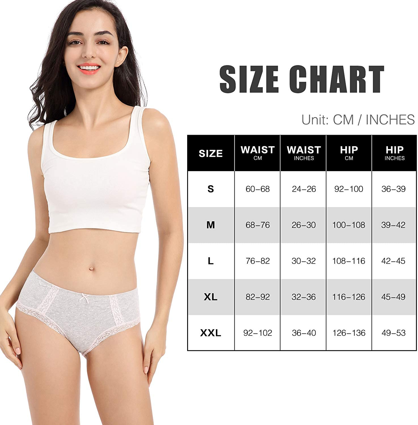 LYYTHAVON Women’S Underwear Breathable Cotton Brief Ladies Panties Apparel & Accessories > Clothing > Underwear & Socks > Underwear LYYTHAVON