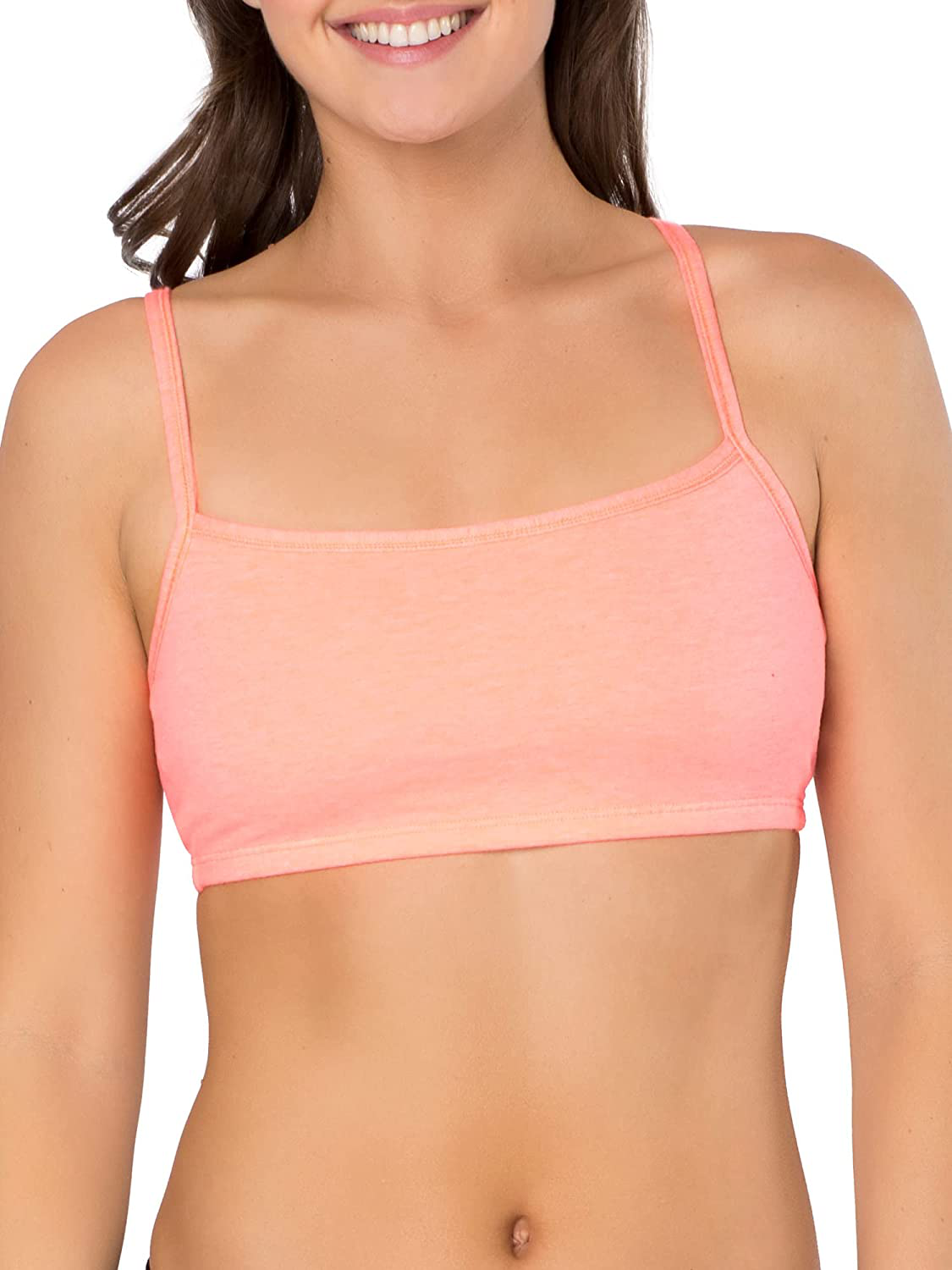 Fruit of the Loom Women'S Spaghetti Strap Cotton Pullover Sports Bra Apparel & Accessories > Clothing > Underwear & Socks > Bras Kylie Max