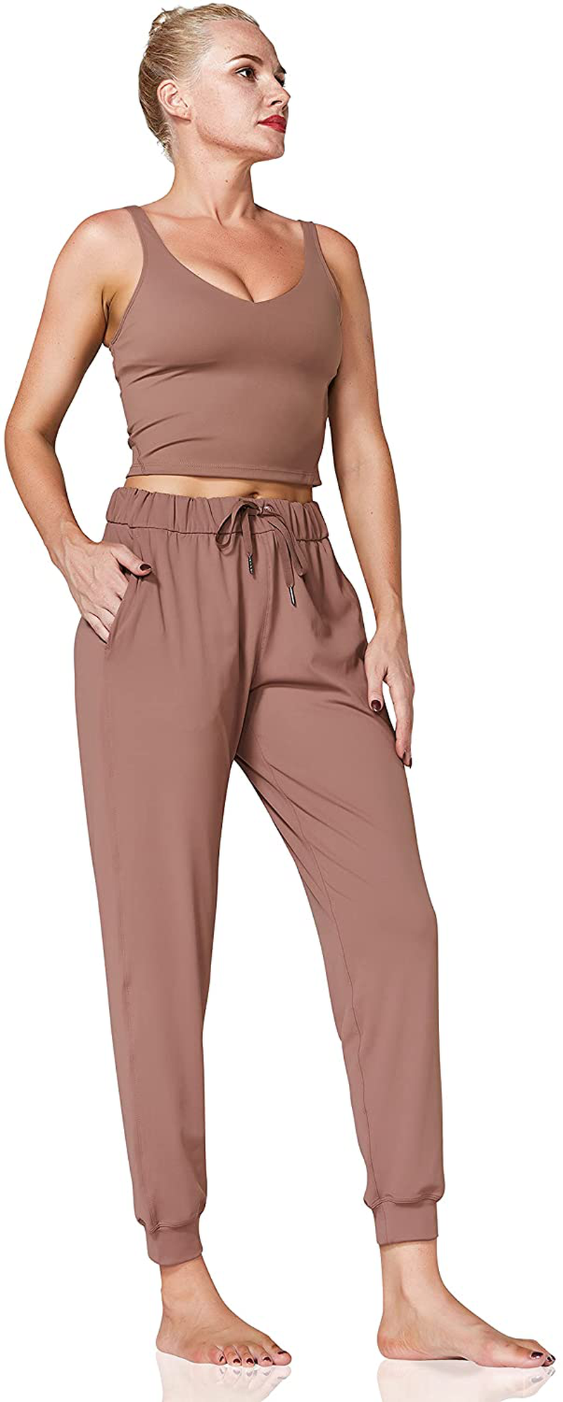 Sunzel Women Lightweight Joggers Pants with Pockets, Super Soft Quick Dry Lounge Sweatpants for Yoga Workout Running Casual Apparel & Accessories > Clothing > Activewear Kylie Max
