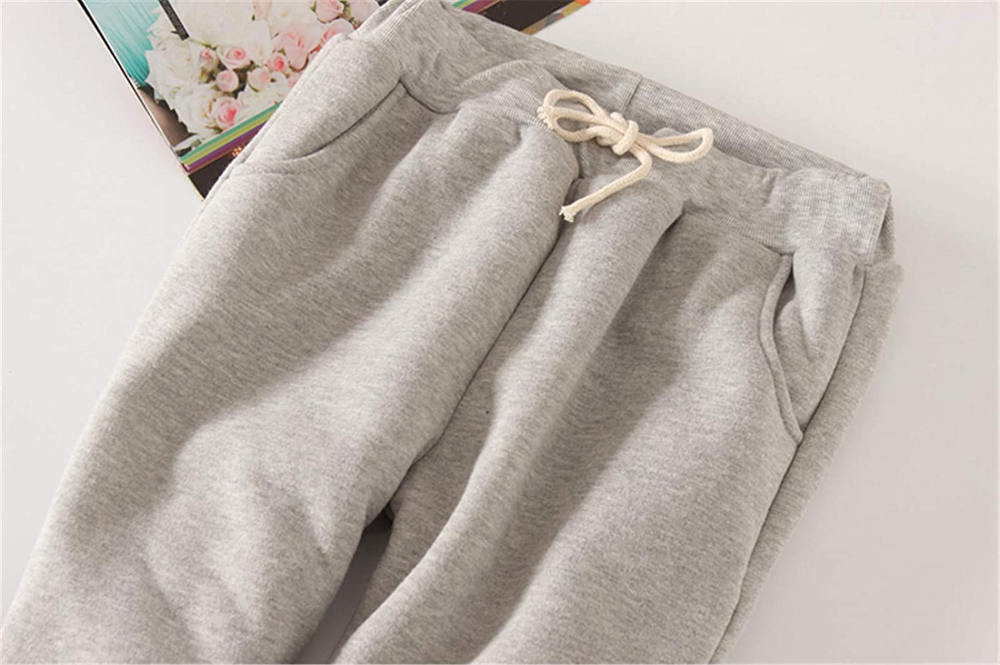 Hesayep Women'S Warm Sherpa Lined Sweatpants Drawstring Athletic Jogger Fleece Pants with Pockets Apparel & Accessories > Clothing > Activewear Kylie Max
