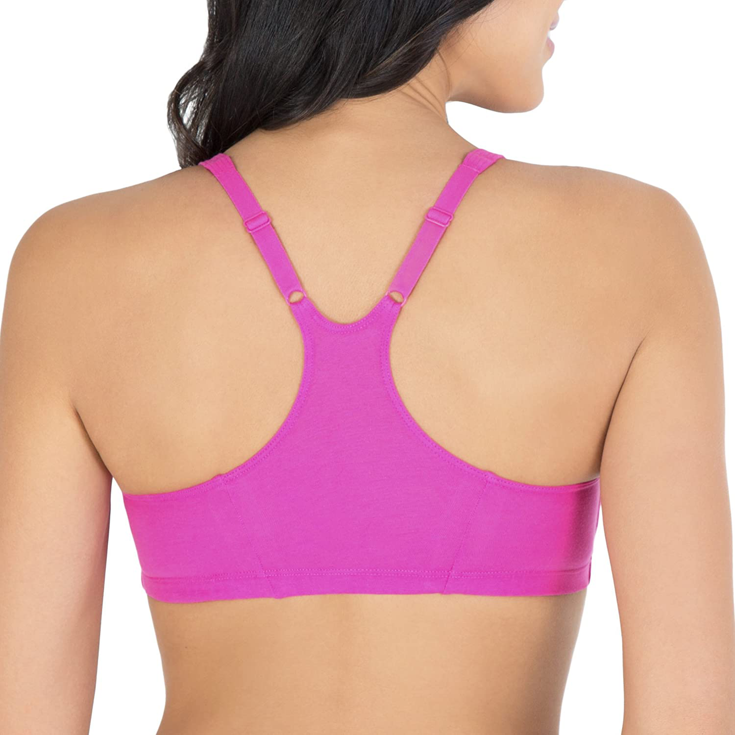 Fruit of the Loom Women'S Adjustable Shirred Front Racerback Sports Bra Apparel & Accessories > Clothing > Underwear & Socks > Bras Kylie Max