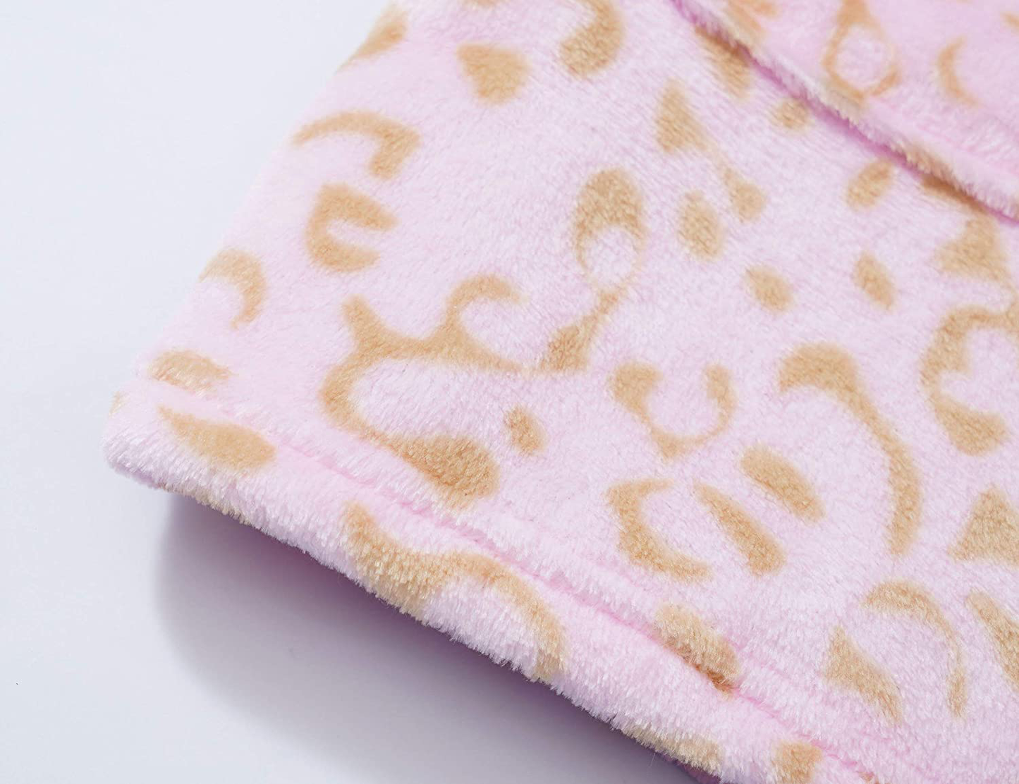 Leopard Cat Robe for Girls Fleece Toddler Kids Teen Hooded Bathrobe Size 4T - 18 Apparel & Accessories > Clothing > Sleepwear & Loungewear > Robes Kylie Max