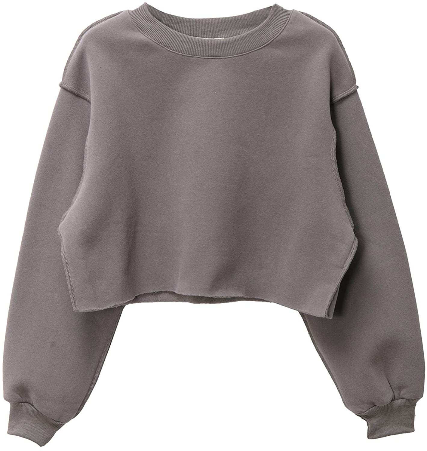 Women Pullover Cropped Hoodies Long Sleeves Sweatshirts Casual Crop Tops for Spring Autumn Winter Apparel & Accessories > Clothing > Activewear Kylie Max