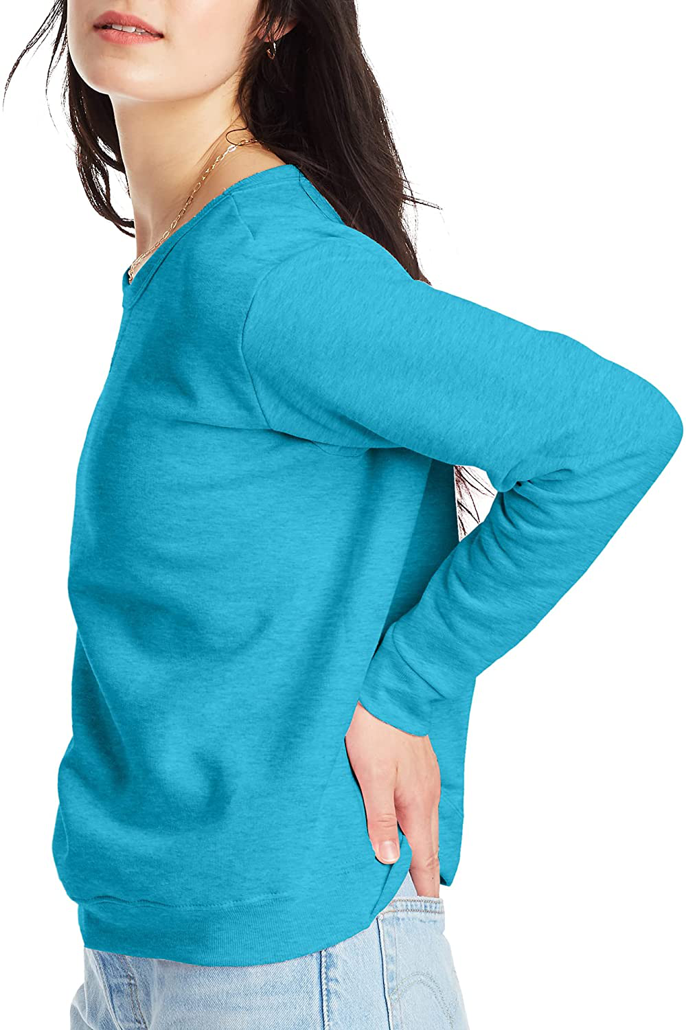 Hanes Women'S Ecosmart Crewneck Sweatshirt Apparel & Accessories > Clothing > Activewear Kylie Max