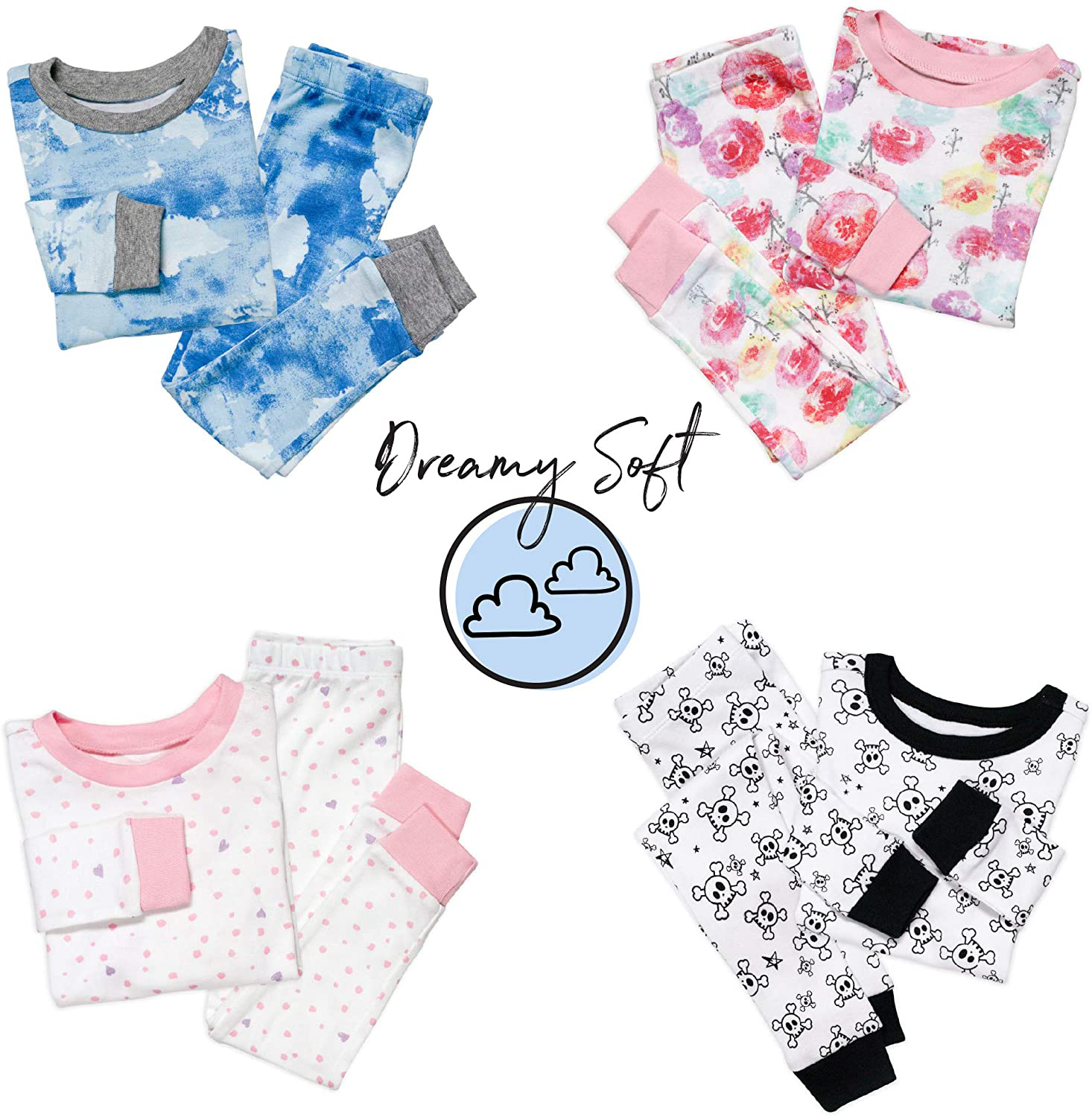 Honestbaby Organic Cotton 2-Piece Snug Fit Pajama Set Apparel & Accessories > Clothing > Sleepwear & Loungewear > Pajamas Kylie Max