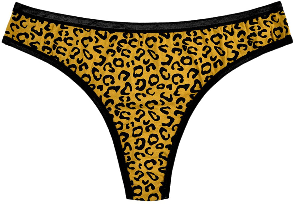 Knitlord 6 Pack Women's Thongs Underwear Cotton Breathable Panties Hipster Bikini Apparel & Accessories > Clothing > Underwear & Socks > Underwear KNITLORD